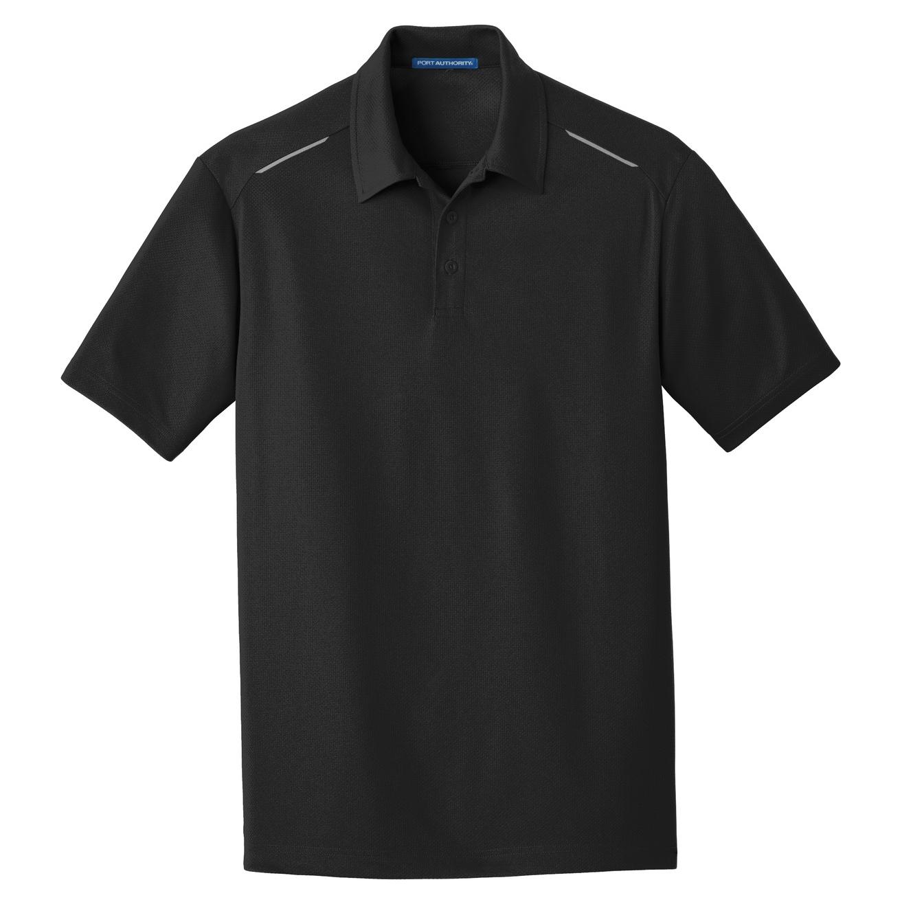 Battleship Grey Polo - Port Authority - Moisture-Wicking