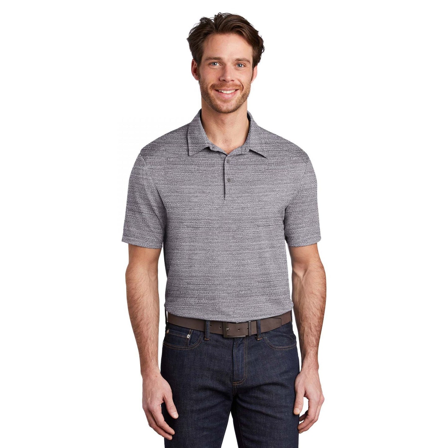 Black/Thunder Grey Polo - Port Authority - Stylish Design