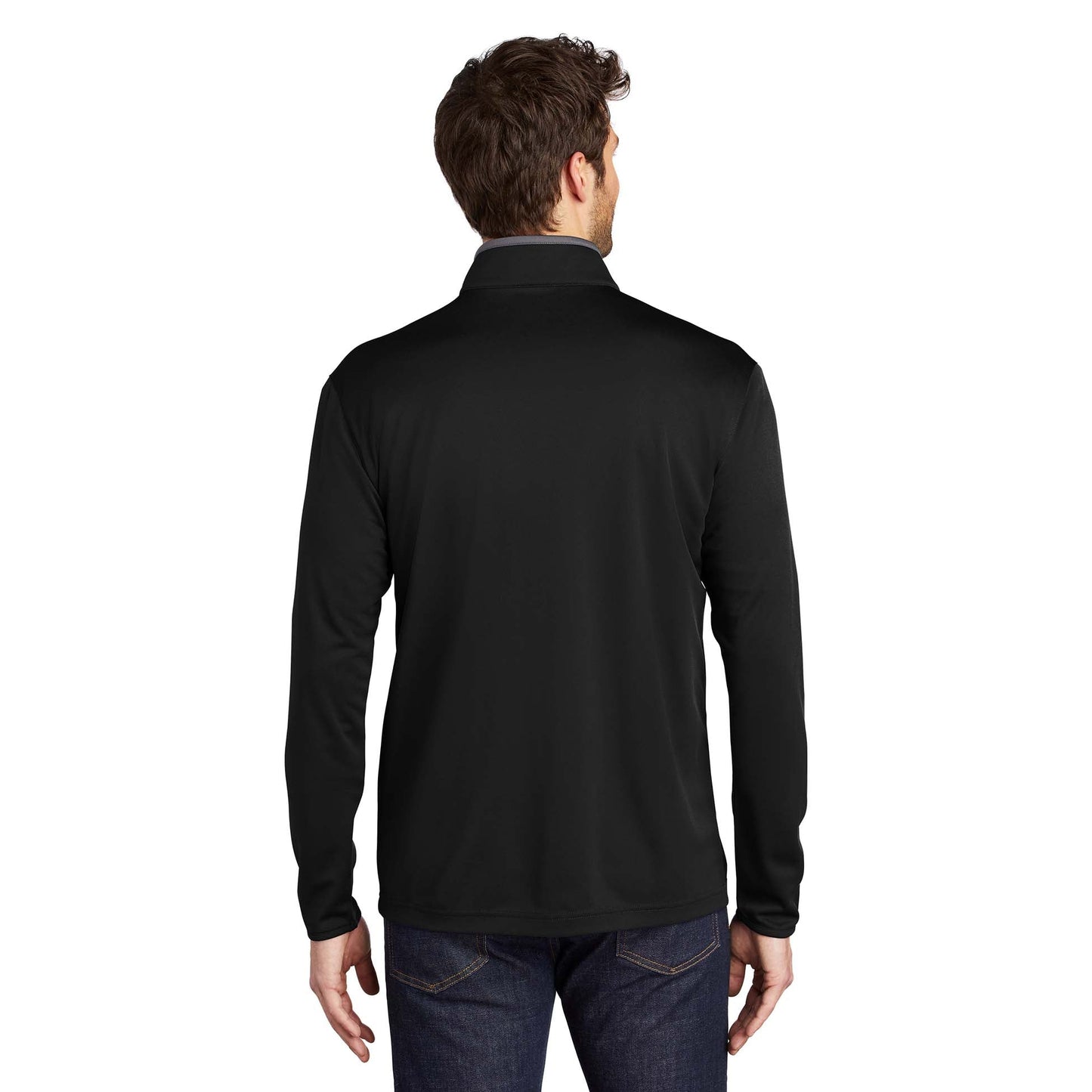 Black/Steel Grey Sweatshirt - Port Authority - Snag Resistant