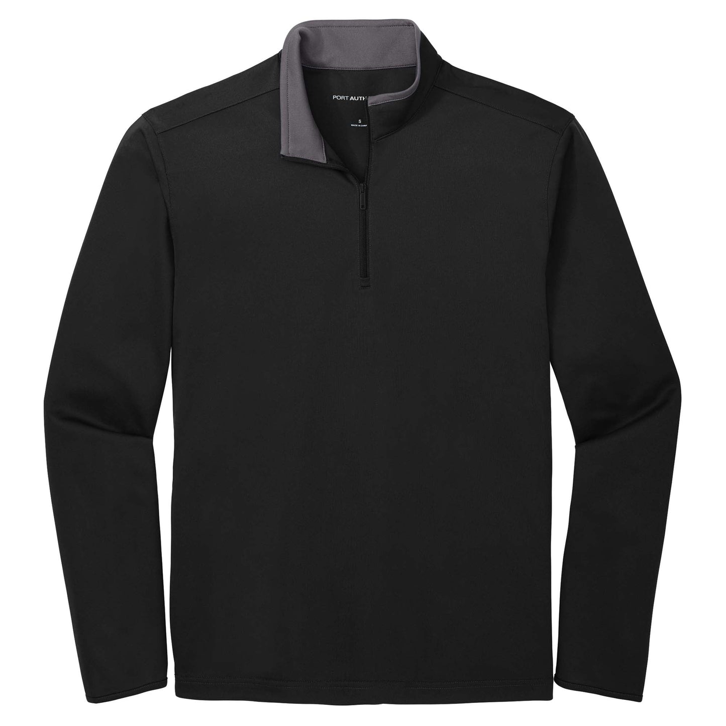 Black/Steel Grey Sweatshirt - Port Authority - Snag Resistant