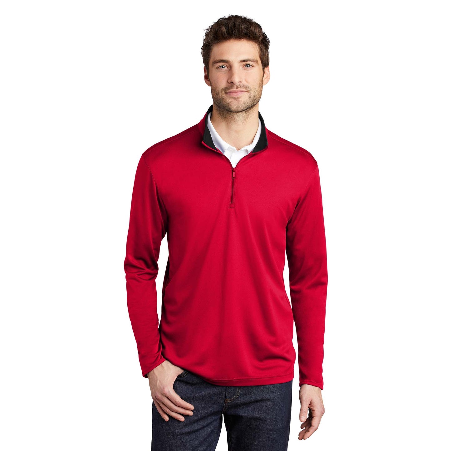 Black/Steel Grey Sweatshirt - Port Authority - Snag Resistant
