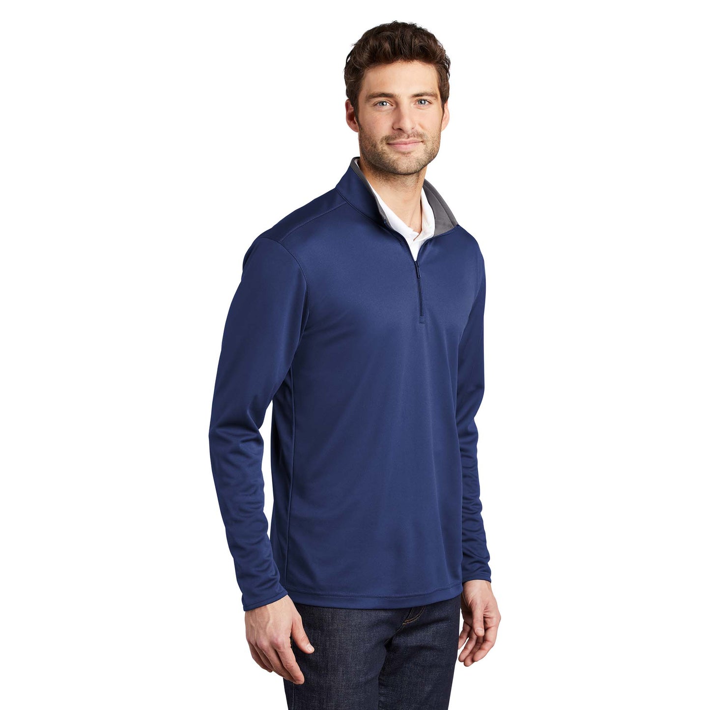 Black/Steel Grey Sweatshirt - Port Authority - Snag Resistant