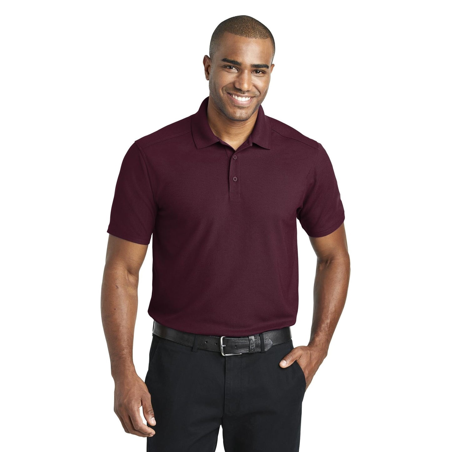 Apple Red Polo Shirts - Port Authority - Soft Fabric