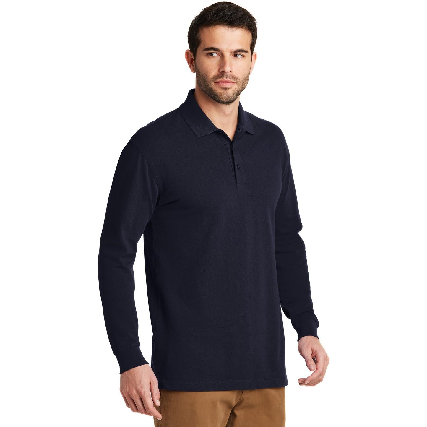 Black Polo Shirt - Port Authority - Sleek Fit