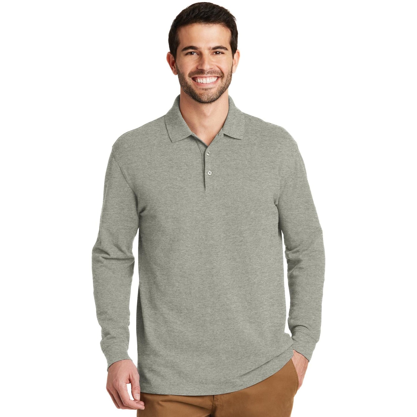 Black Polo Shirt - Port Authority - Sleek Fit