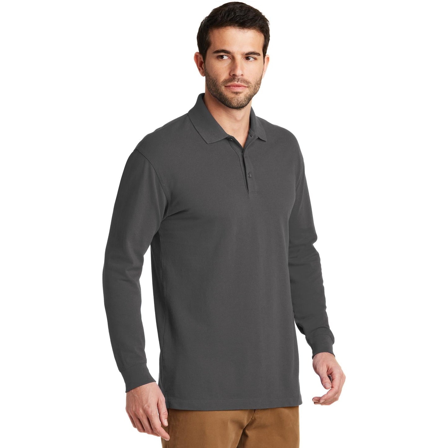 Black Polo Shirt - Port Authority - Sleek Fit