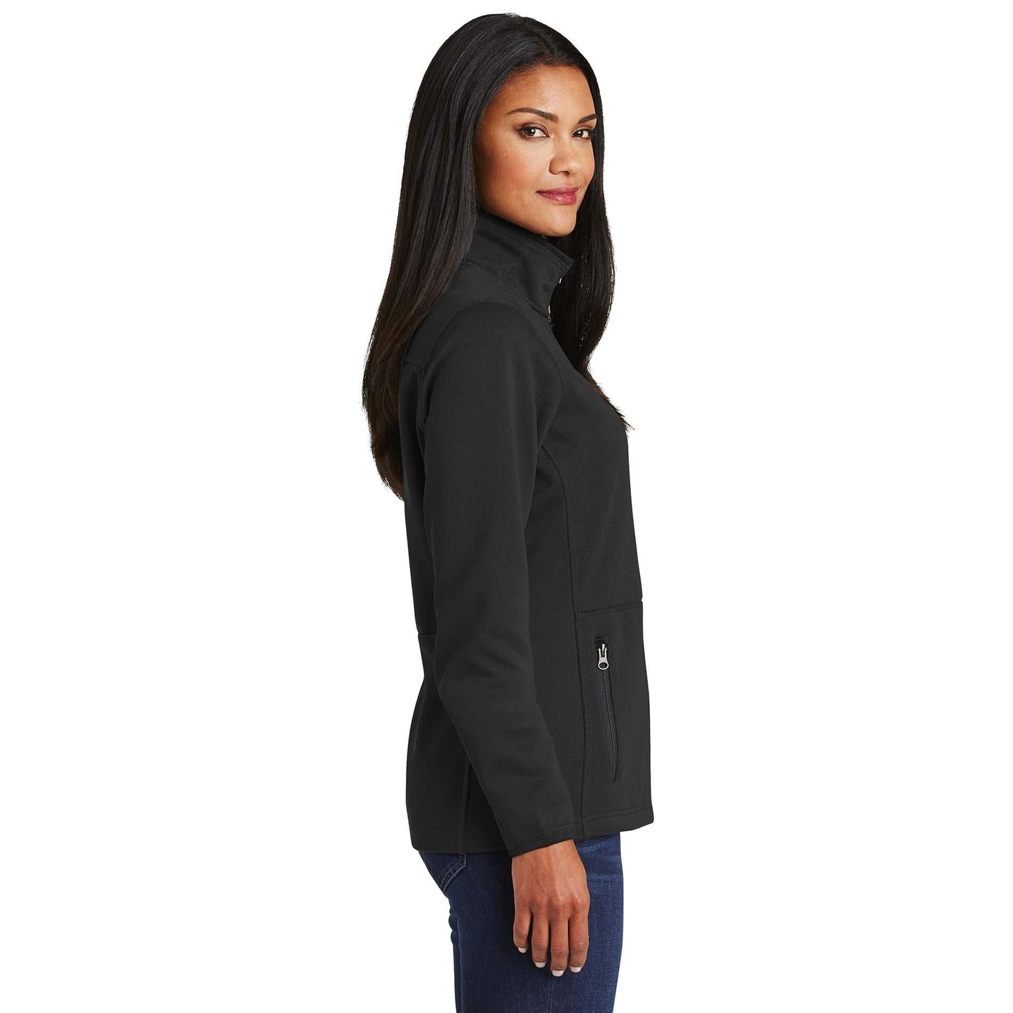 Black Jacket - Port Authority - Warm Fleece Interior - Cozy Fit
