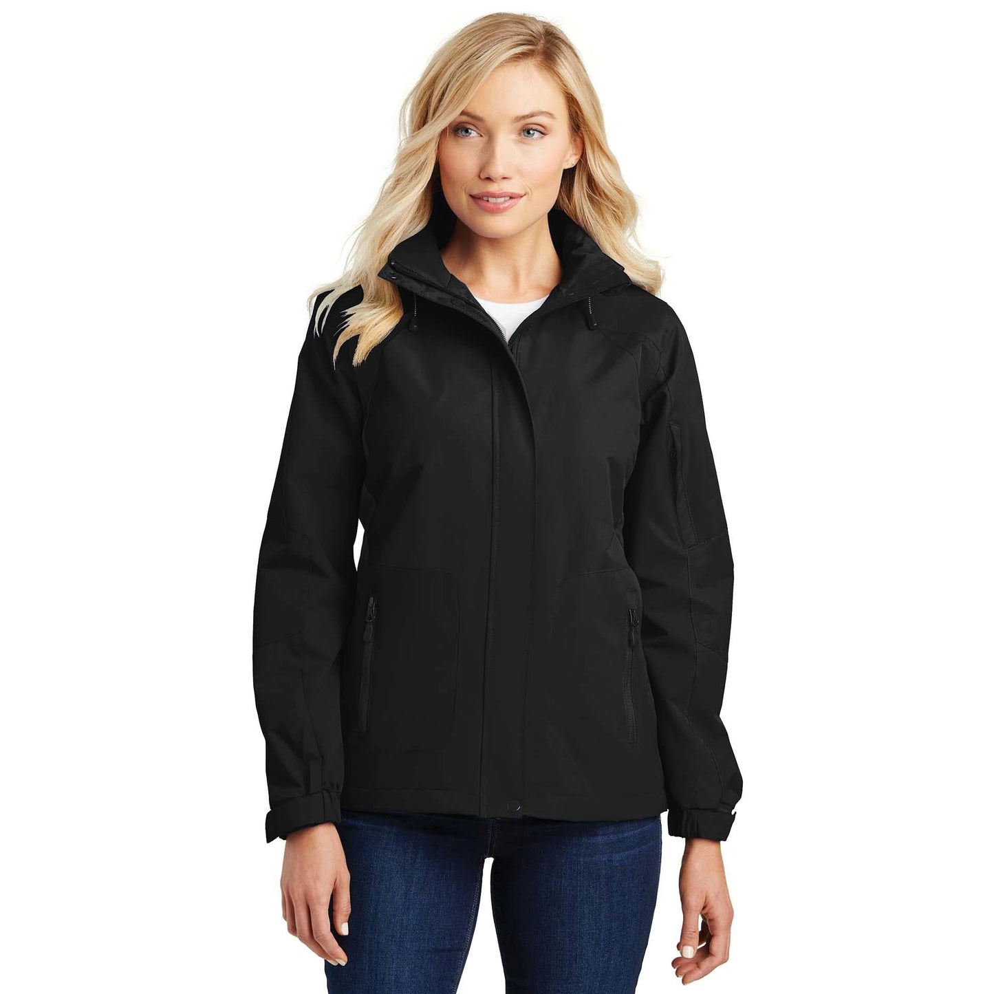 Black/Black Jacket - Port Authority - Stylish Waterproof