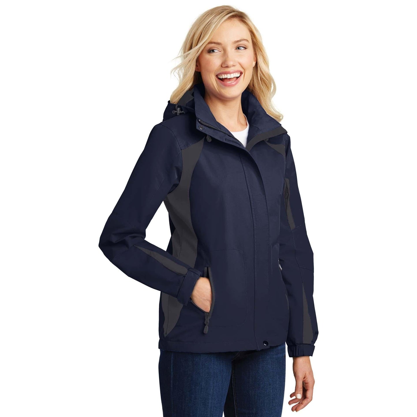 Black/Black Jacket - Port Authority - Stylish Waterproof