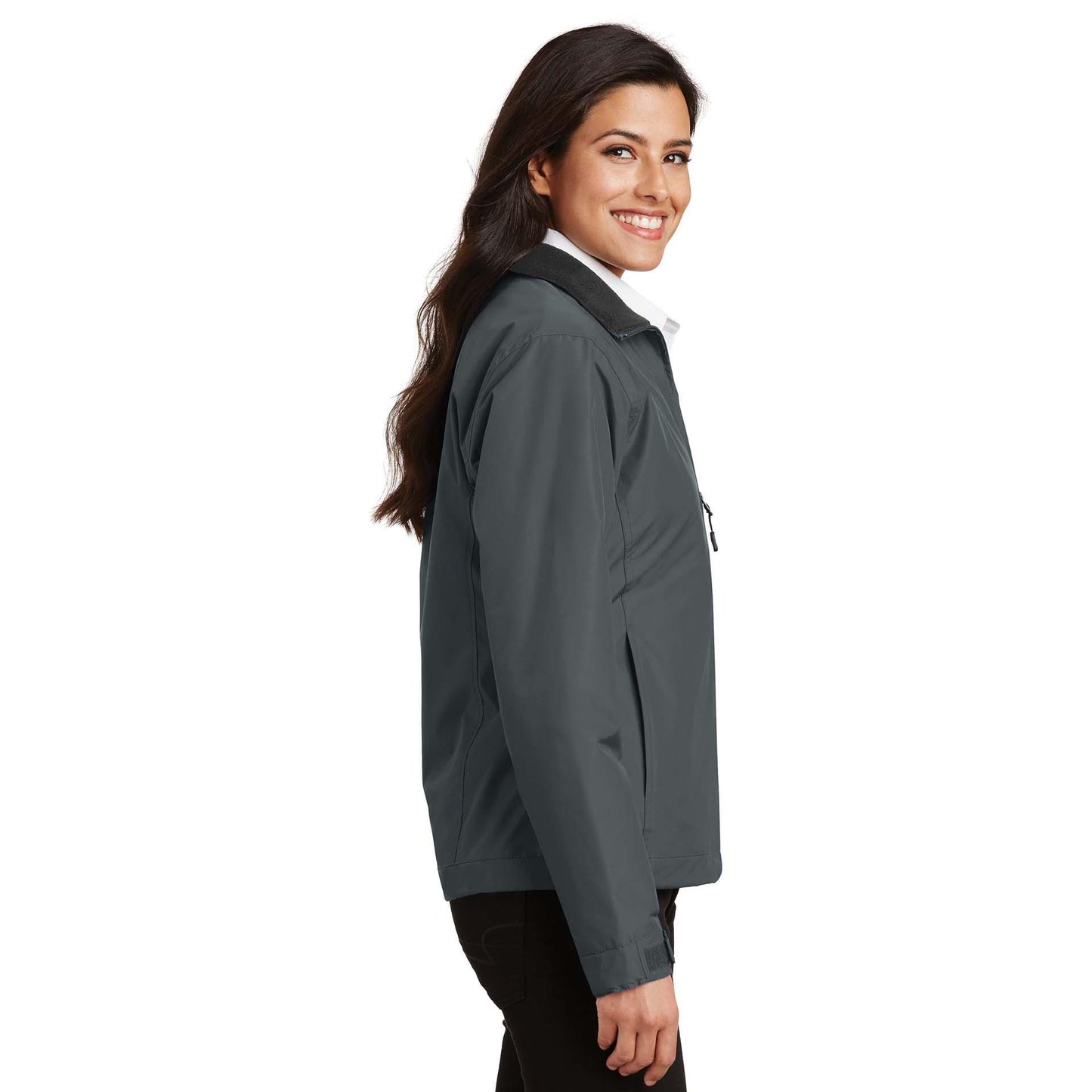 Steel Grey/True Black Jackets - Port Authority - Cozy Fabric