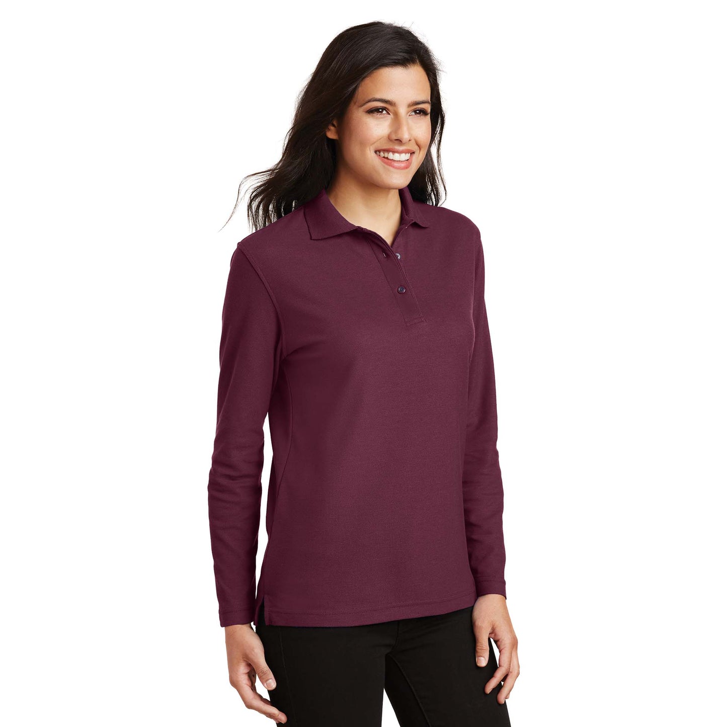 Black Polo Shirts - Port Authority - Soft Touch Fabric