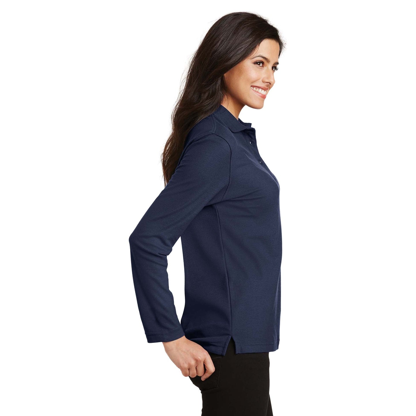 Black Polo Shirts - Port Authority - Soft Touch Fabric