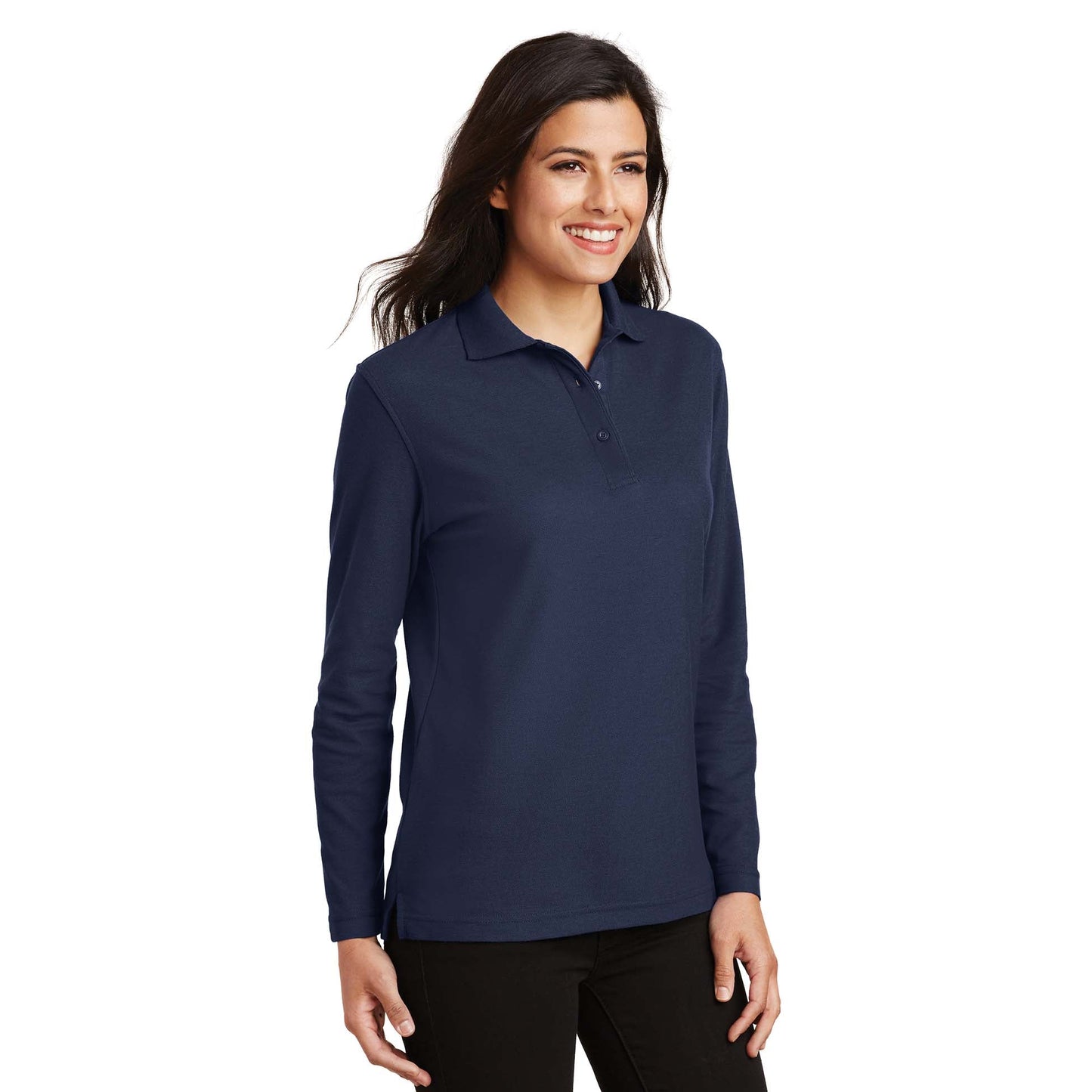 Black Polo Shirts - Port Authority - Soft Touch Fabric