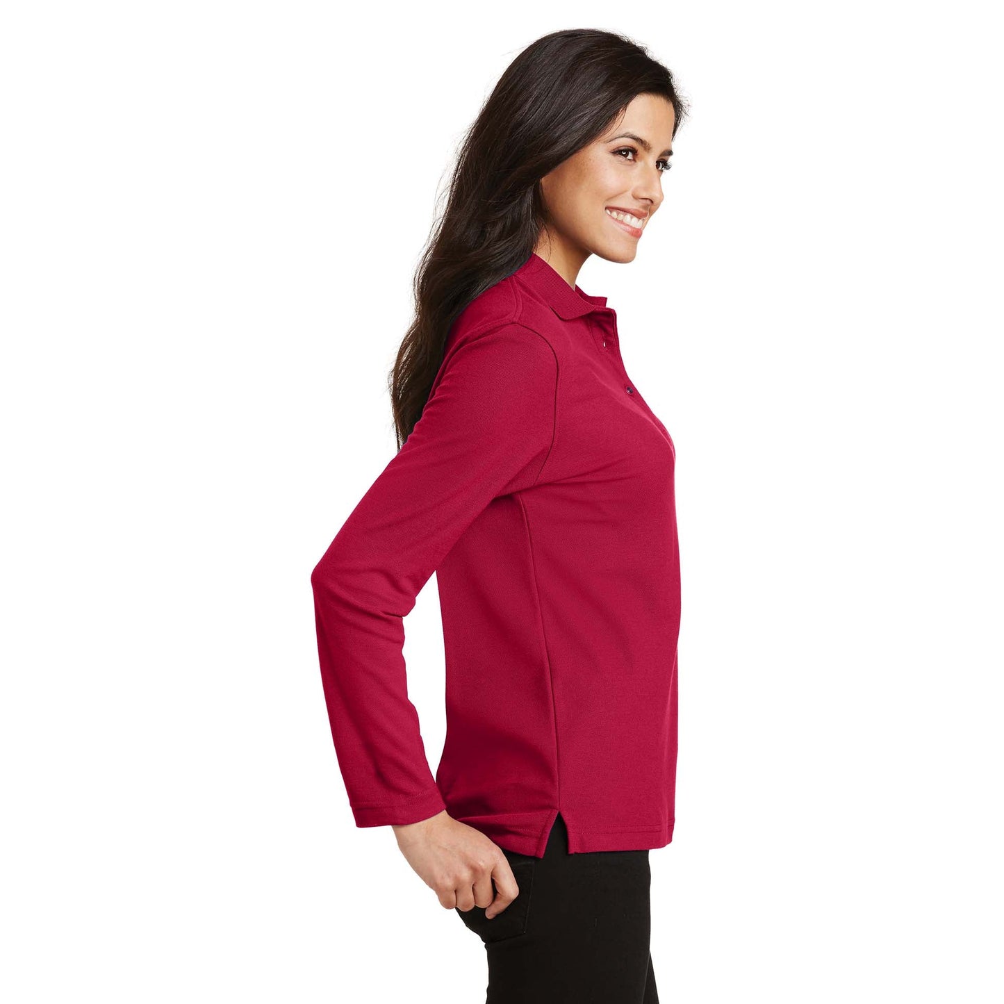 Black Polo Shirts - Port Authority - Soft Touch Fabric