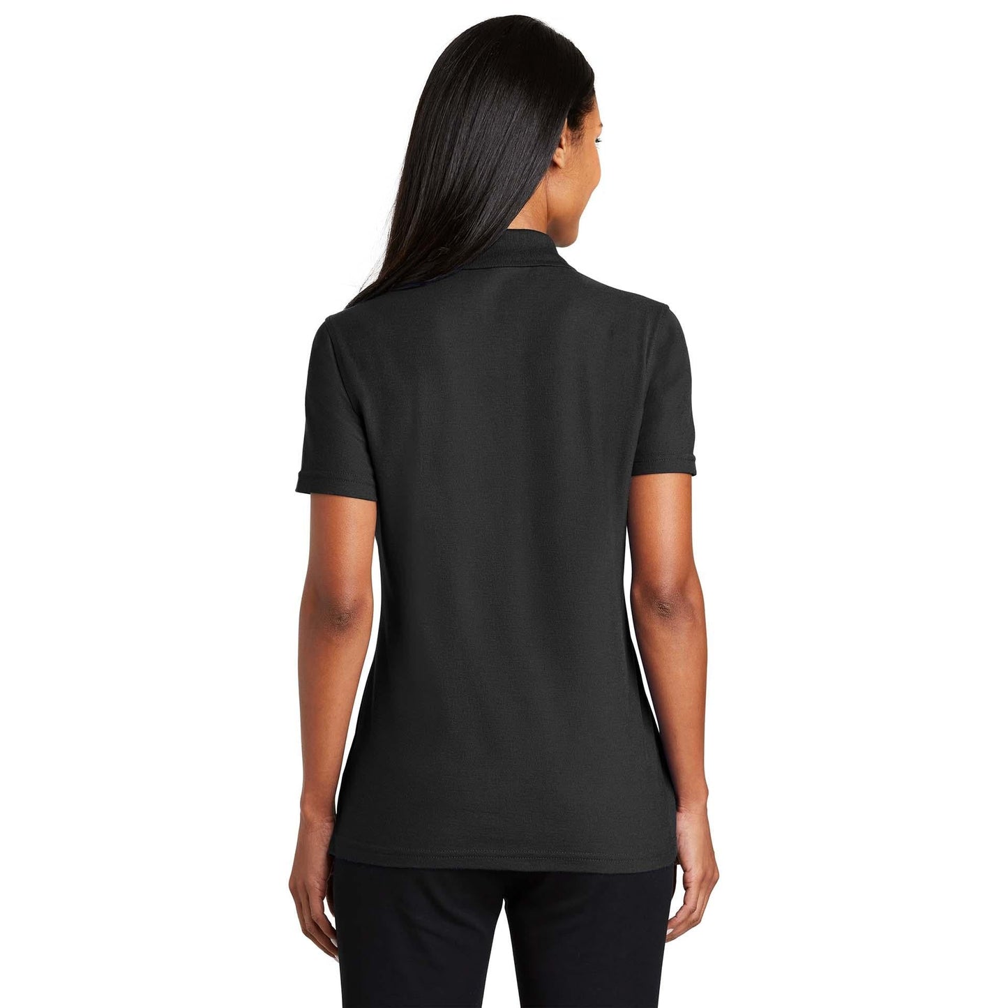 Black Polo Shirt - Port Authority - Stain-Resistant