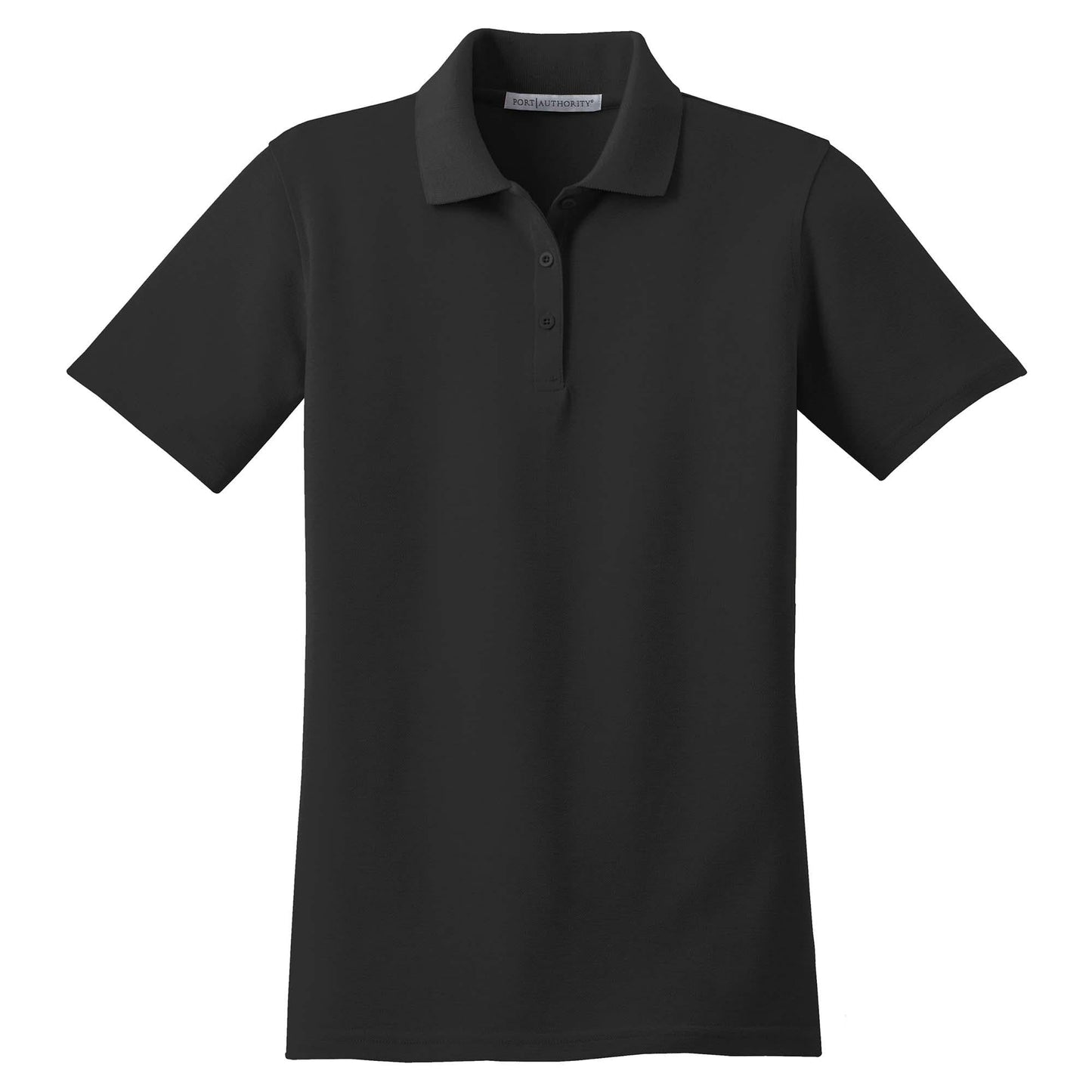 Black Polo Shirt - Port Authority - Stain-Resistant