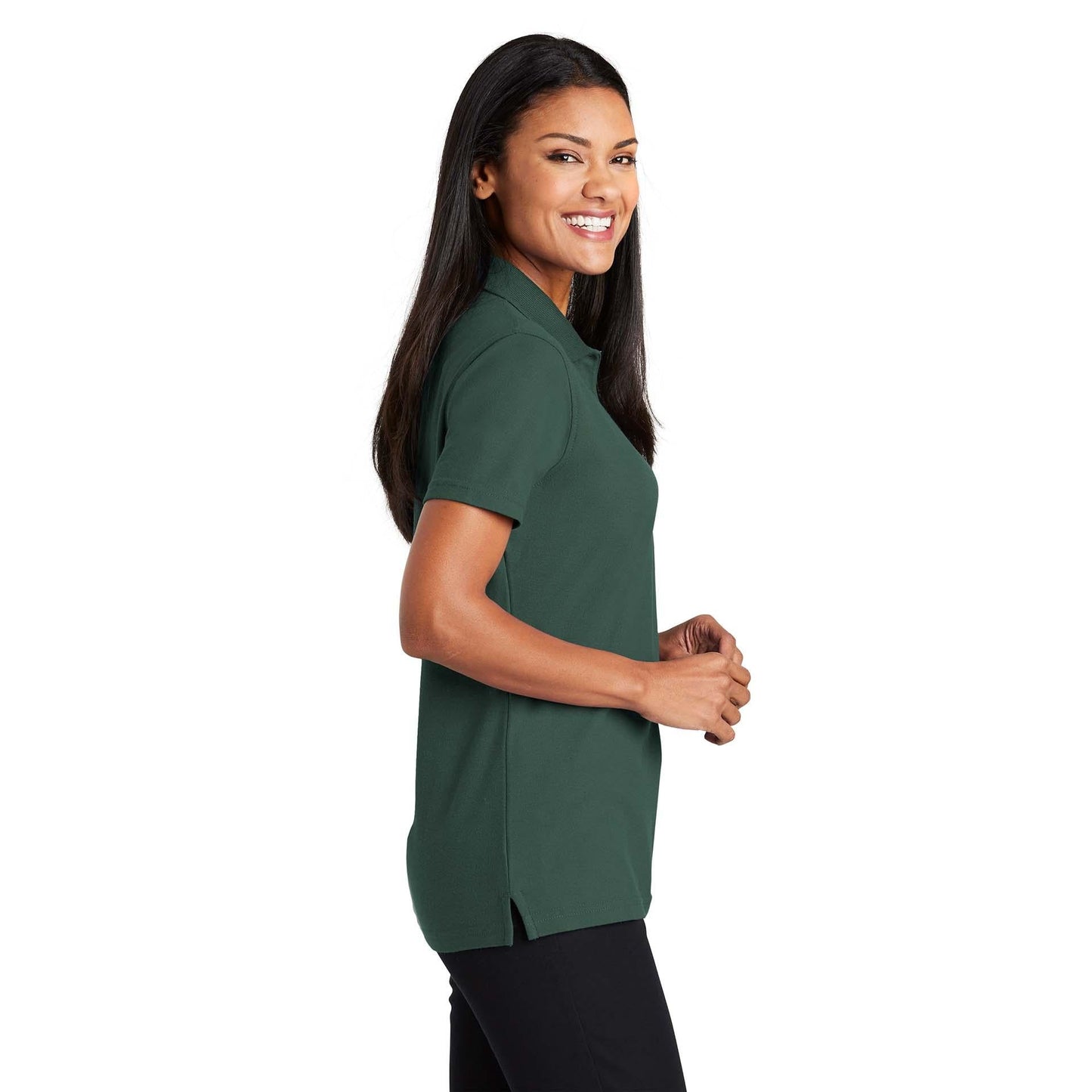 Black Polo Shirt - Port Authority - Stain-Resistant