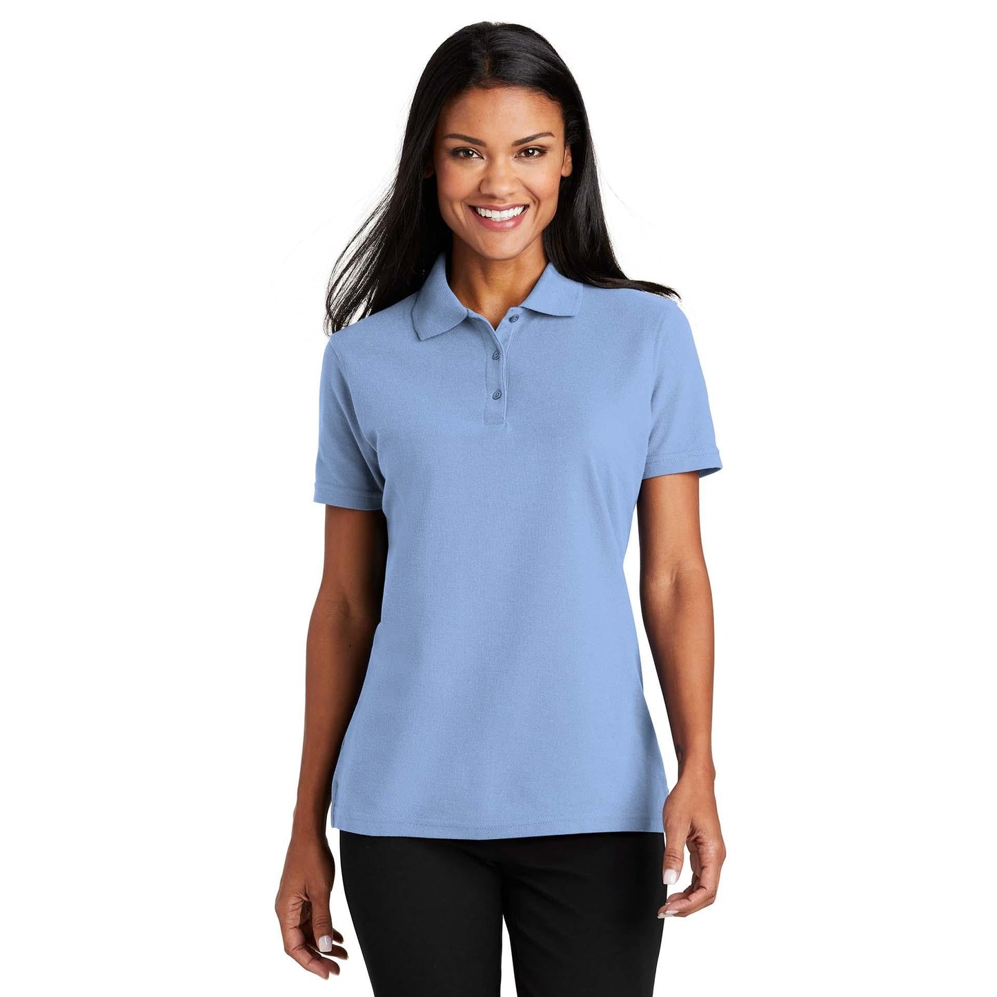 Black Polo Shirt - Port Authority - Stain-Resistant