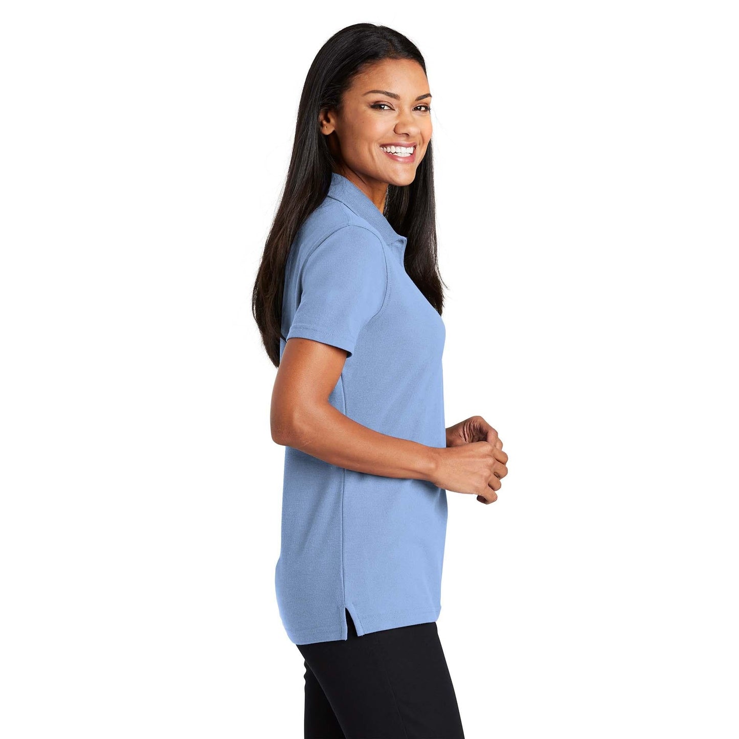 Black Polo Shirt - Port Authority - Stain-Resistant