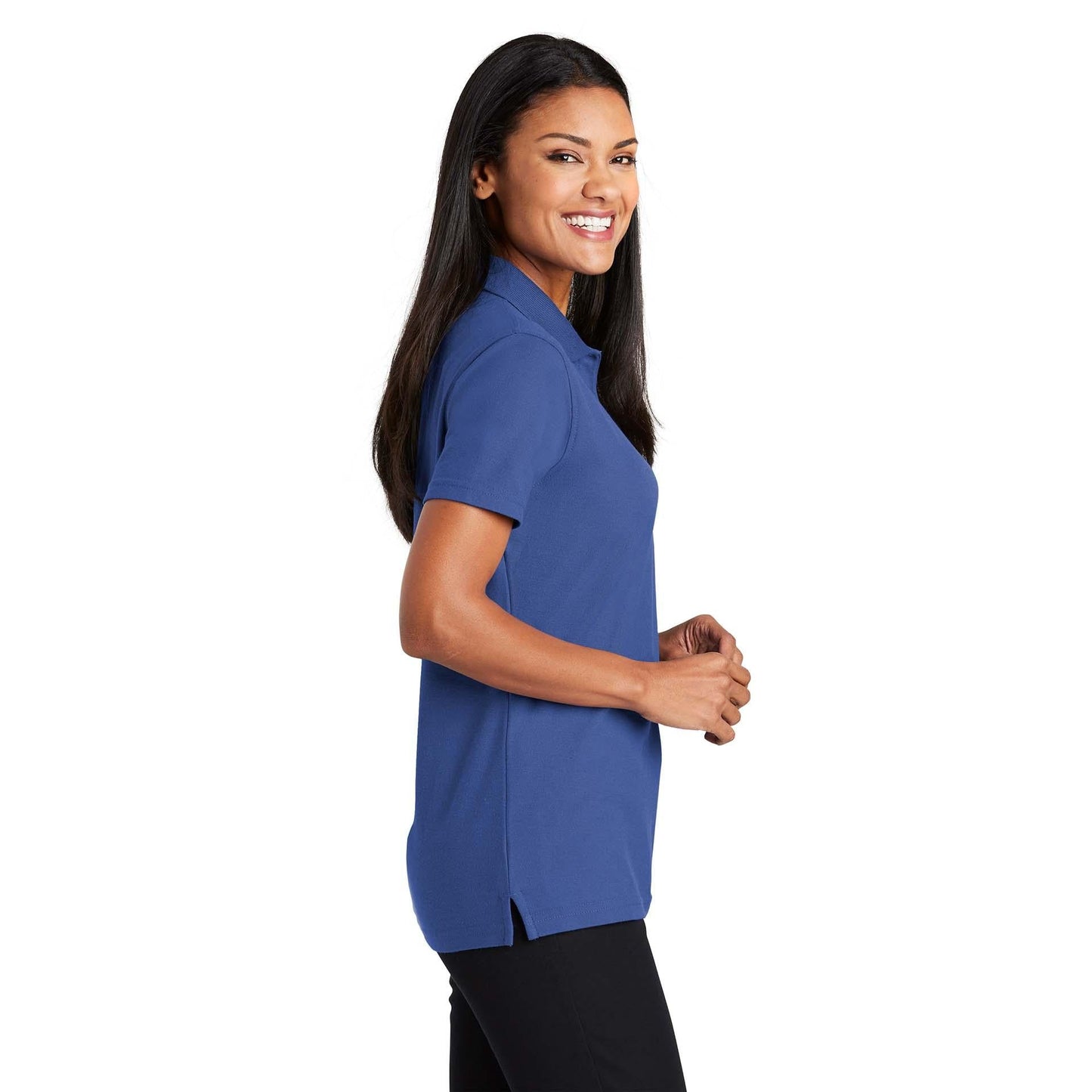 Black Polo Shirt - Port Authority - Stain-Resistant