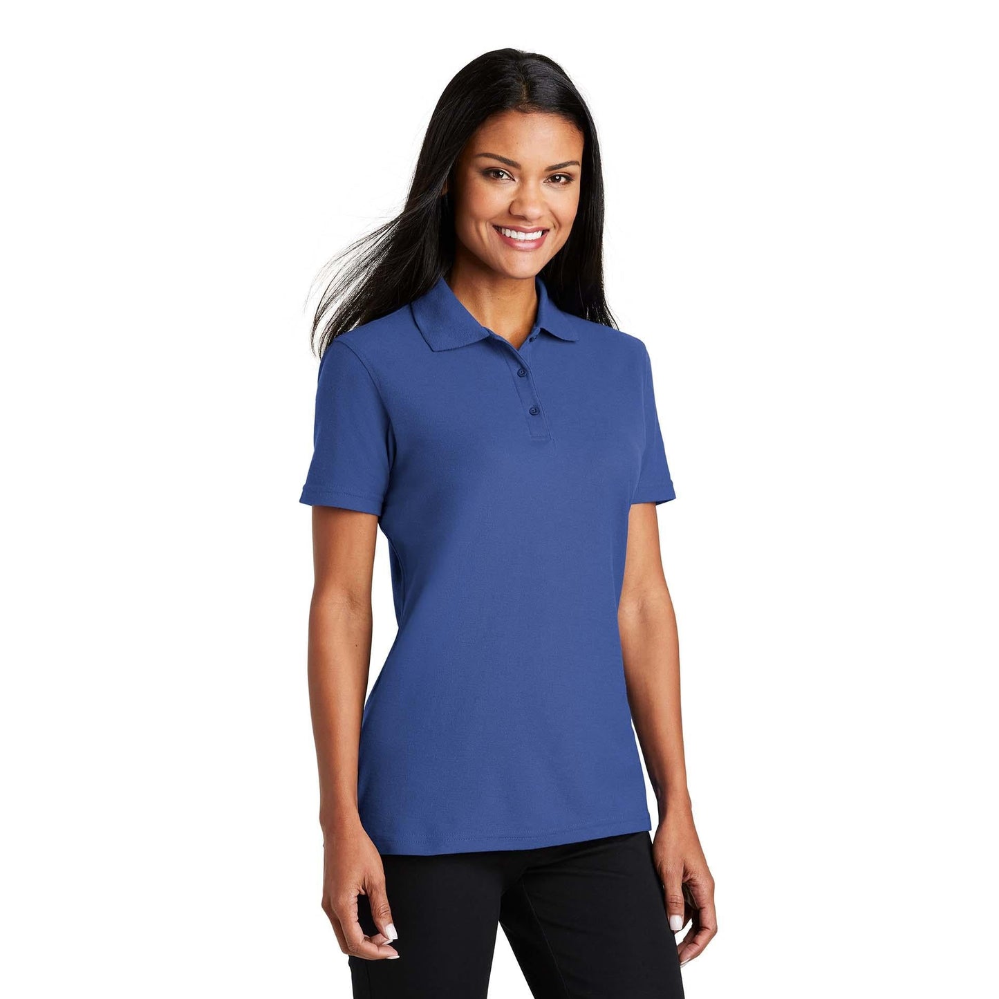 Black Polo Shirt - Port Authority - Stain-Resistant