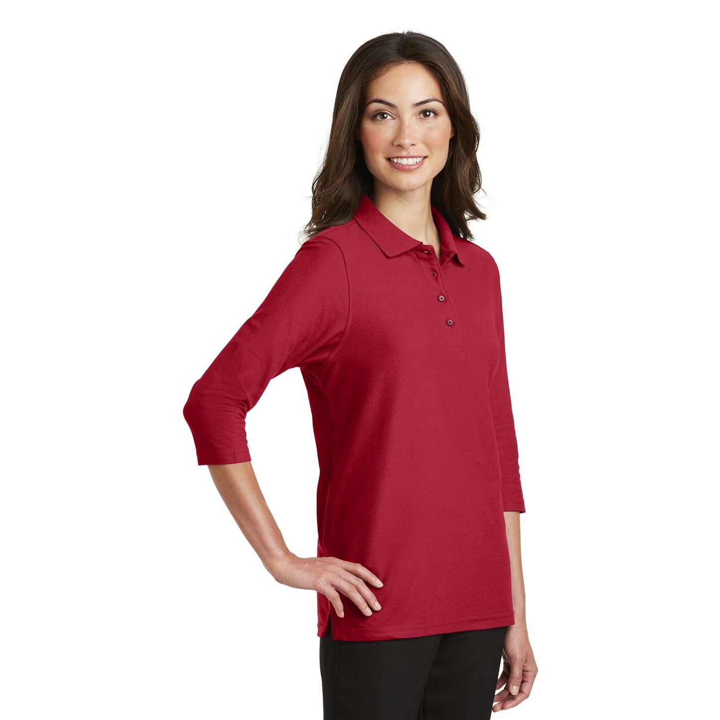 Black Silk Polo Shirt - Port Authority - Elegant Look