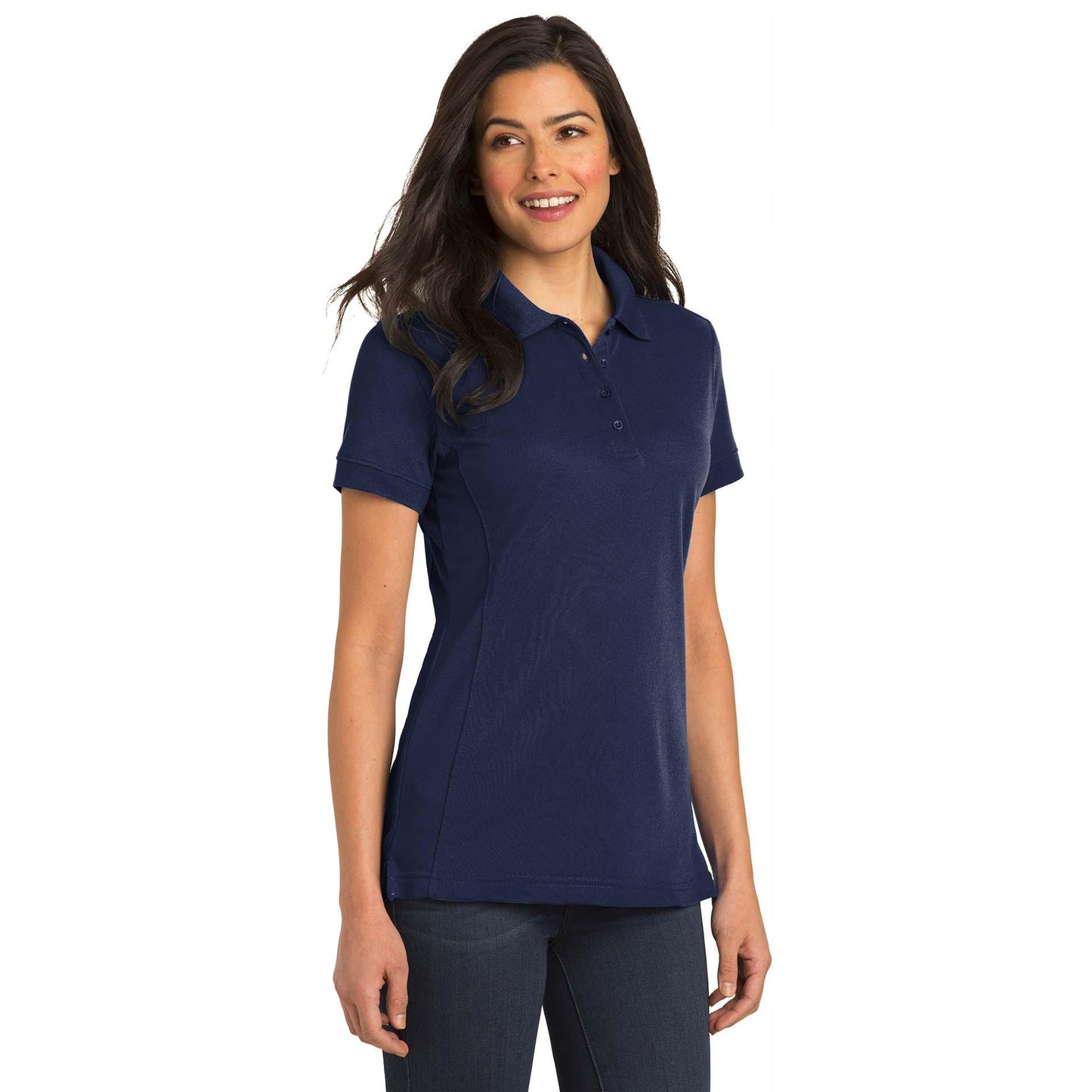True Navy Polo Shirt - Port Authority - Moisture Wicking