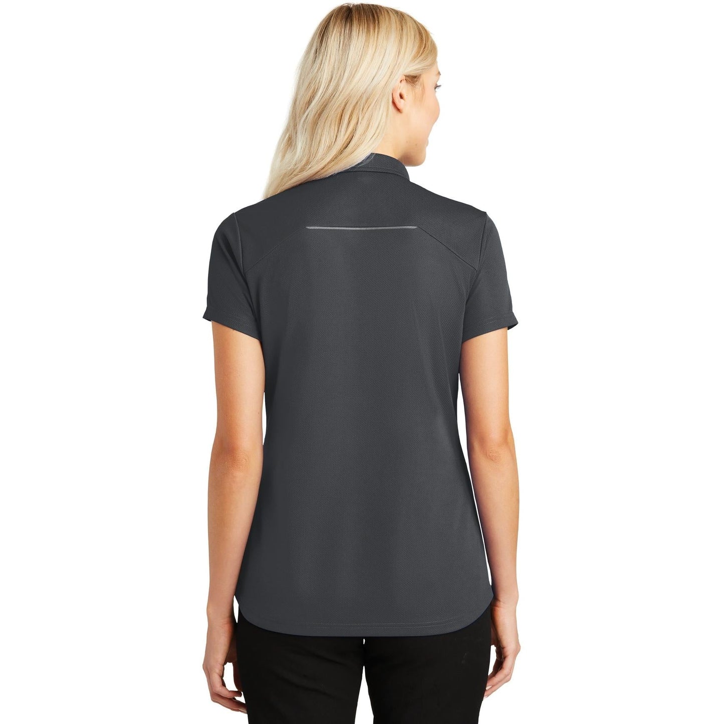 Battleship Grey Polo - Port Authority - Moisture Wicking