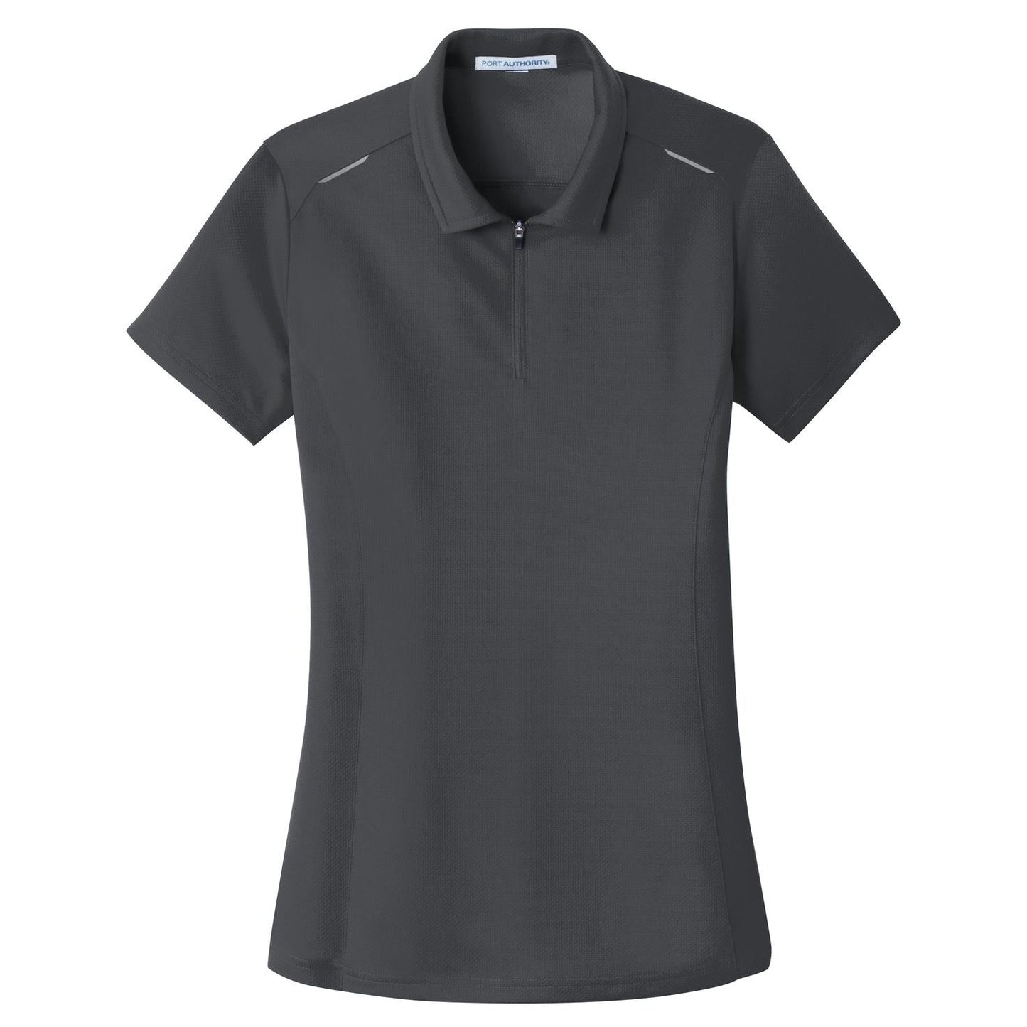 Battleship Grey Polo - Port Authority - Moisture Wicking