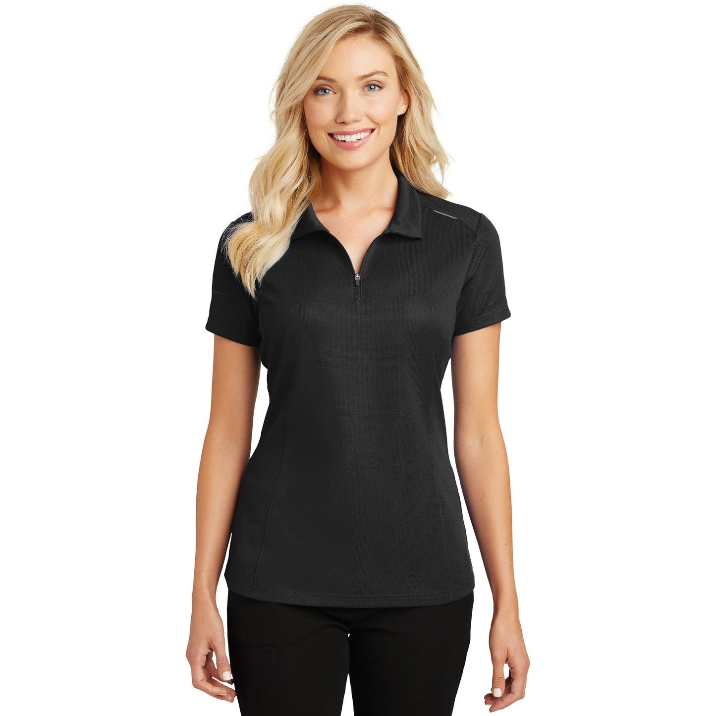 Battleship Grey Polo - Port Authority - Moisture Wicking