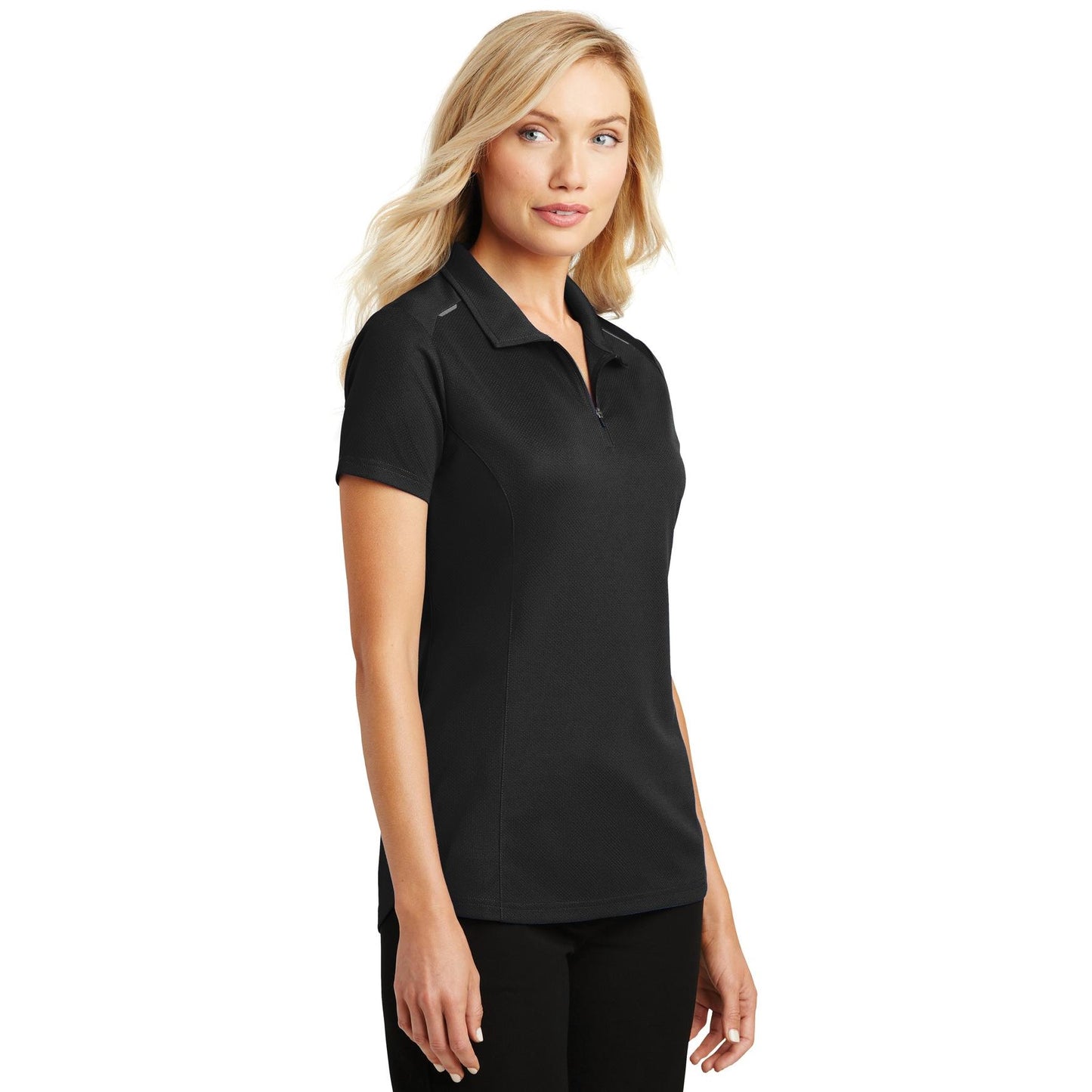 Battleship Grey Polo - Port Authority - Moisture Wicking