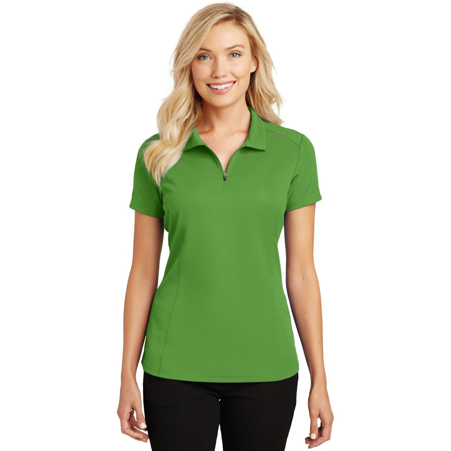 Battleship Grey Polo - Port Authority - Moisture Wicking