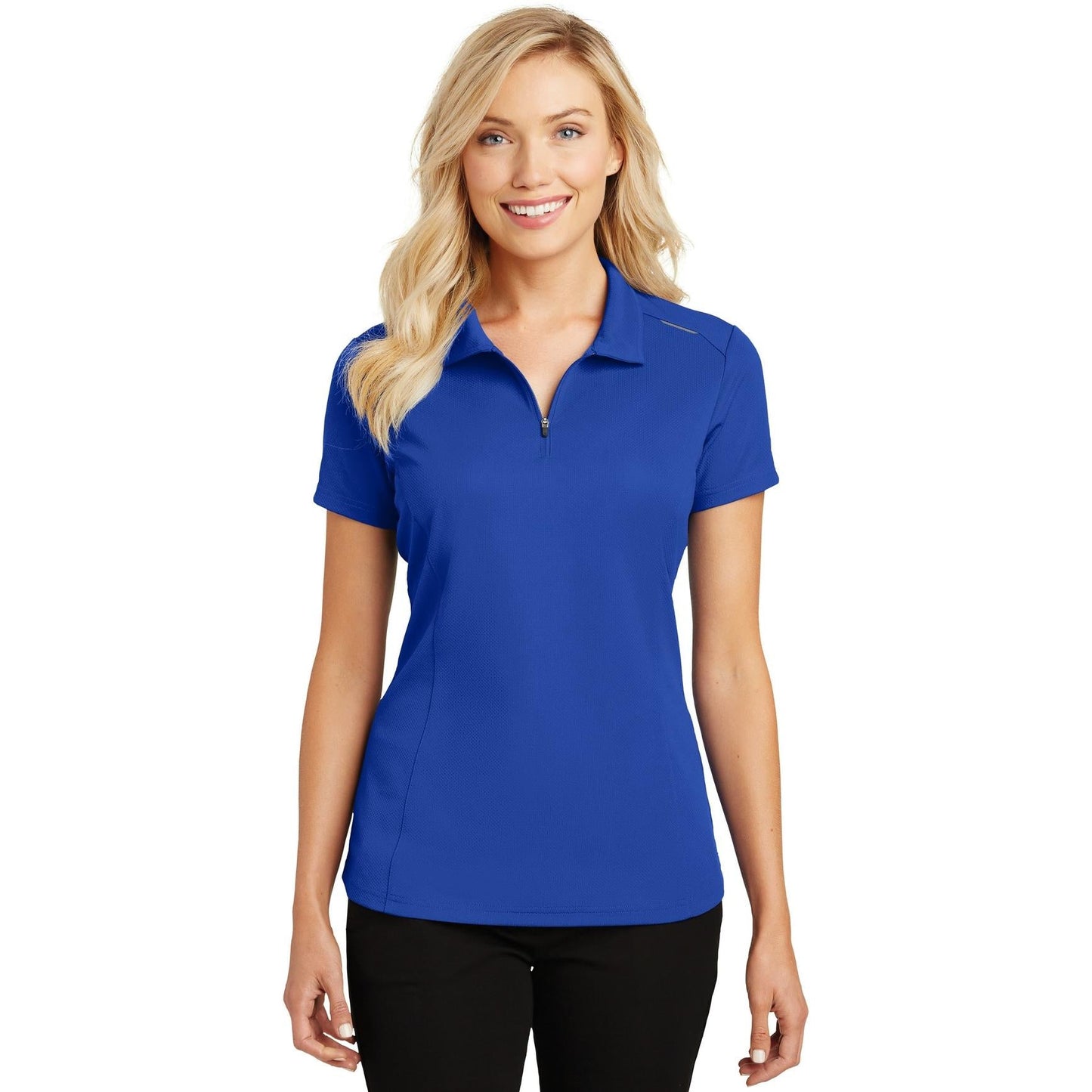 Battleship Grey Polo - Port Authority - Moisture Wicking