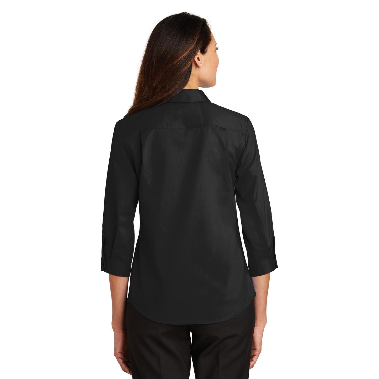 Black Button Up Shirts - Port Authority - Comfortable Twill
