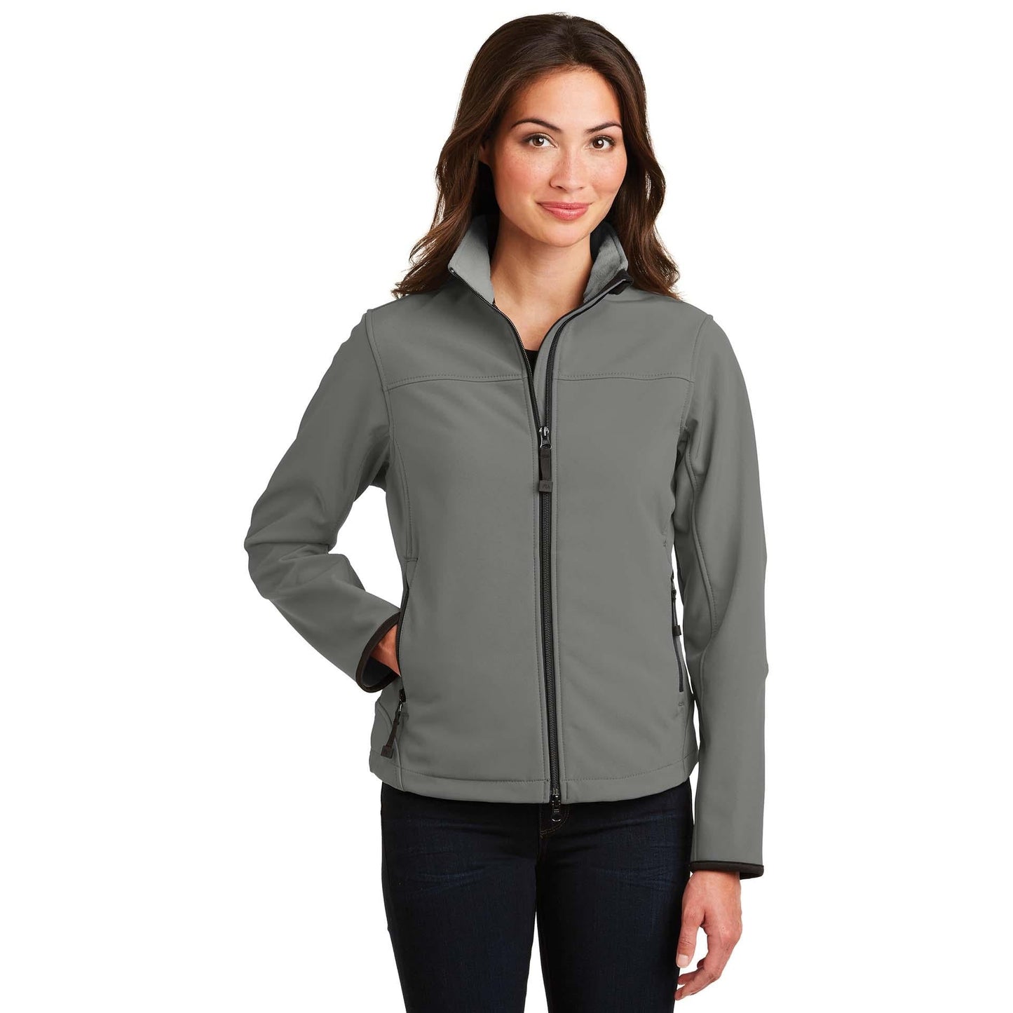 Black/Chrome Jacket - Port Authority - Cozy Microfleece