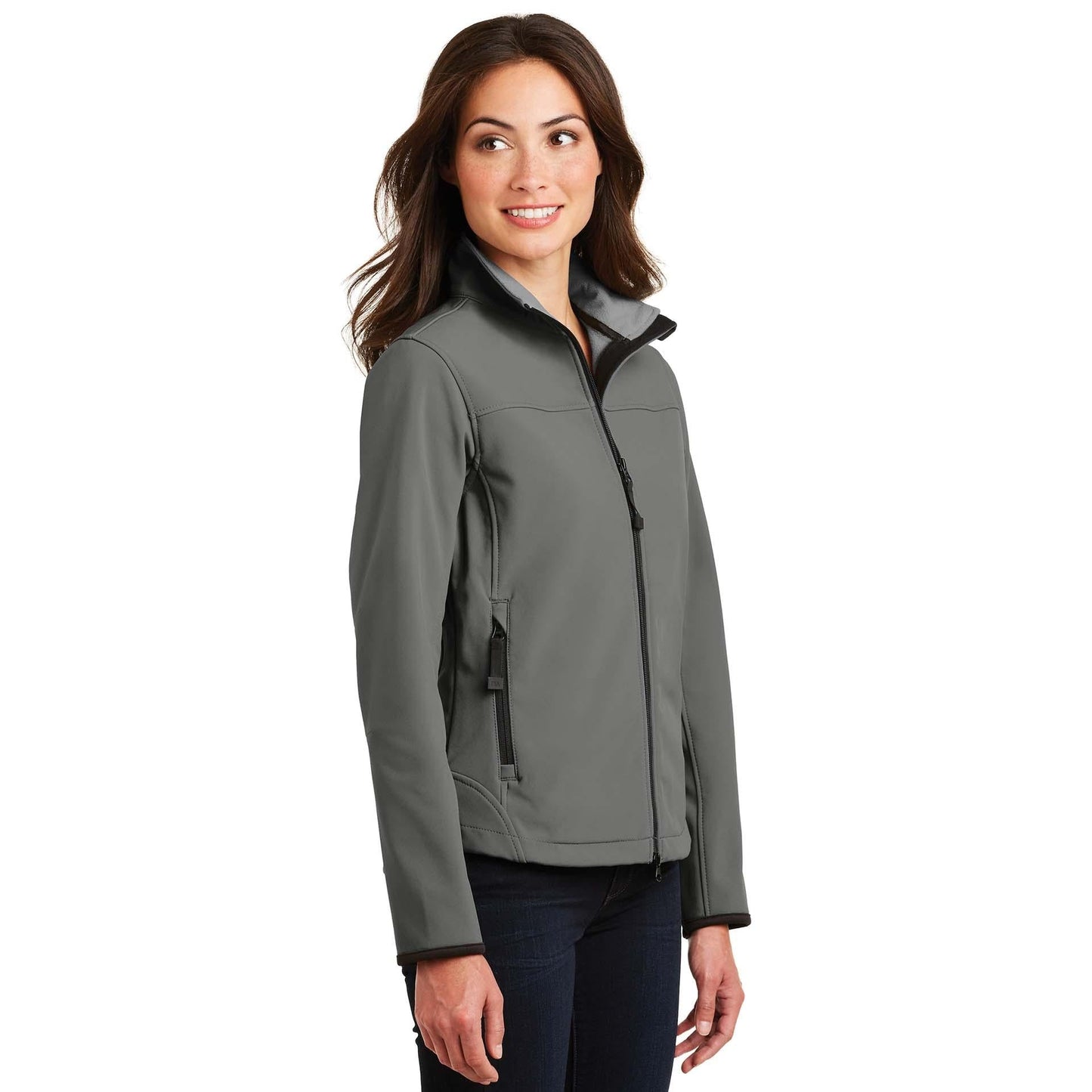 Black/Chrome Jacket - Port Authority - Cozy Microfleece