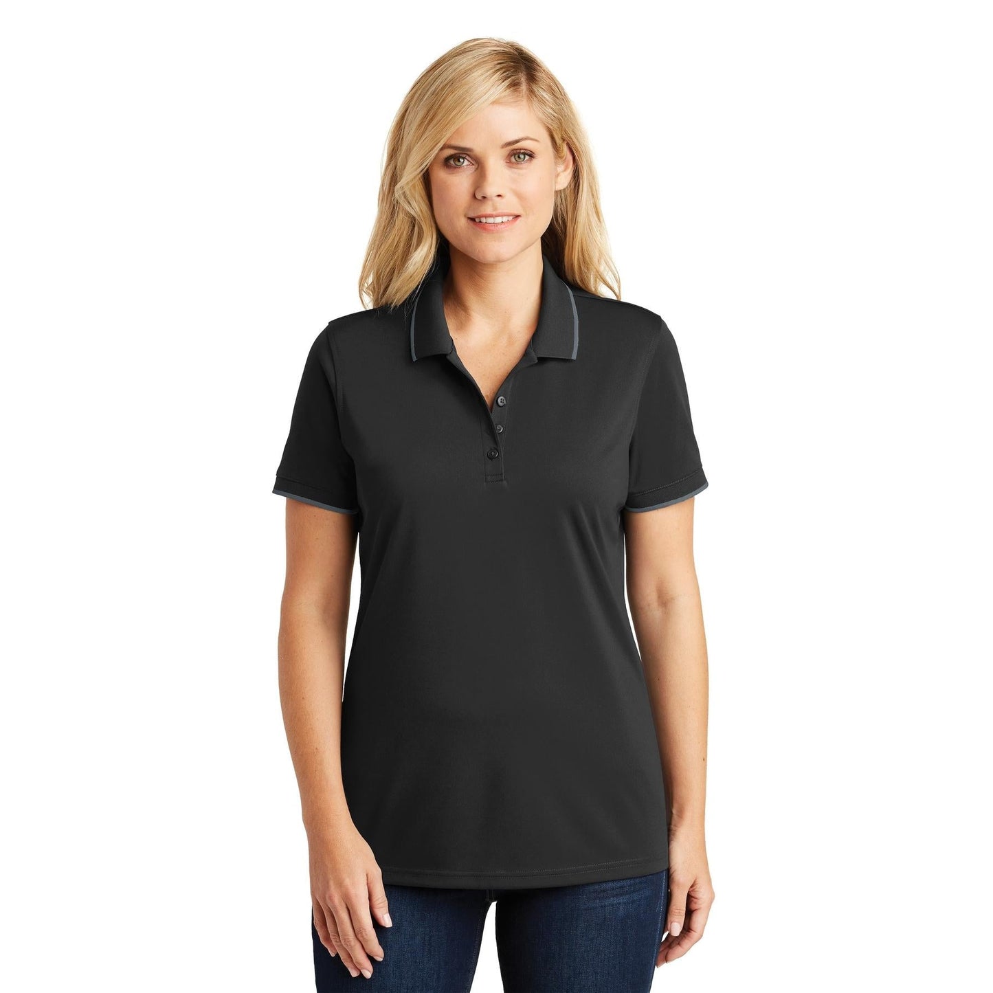 Deep Black Polo Shirt - Port Authority - Breathable