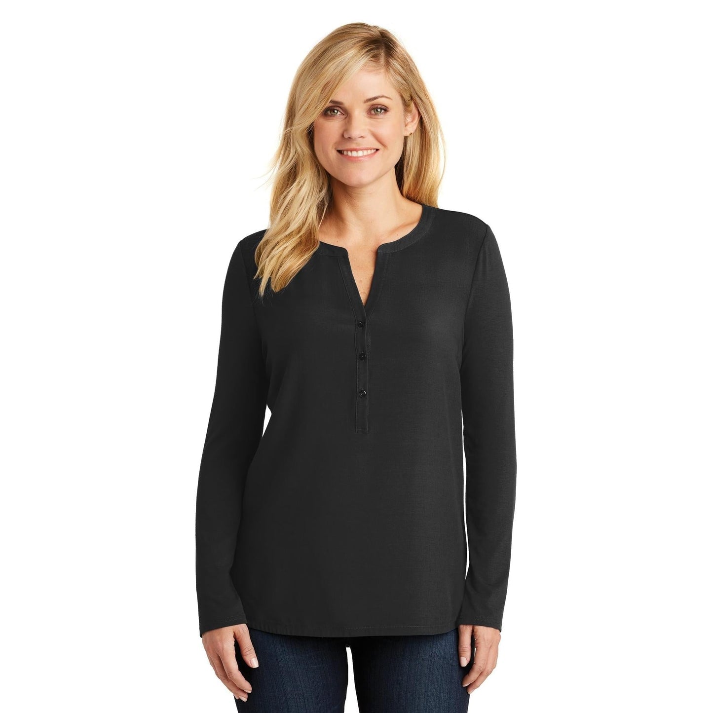 Black Tunic - Port Authority - Stylish Detail