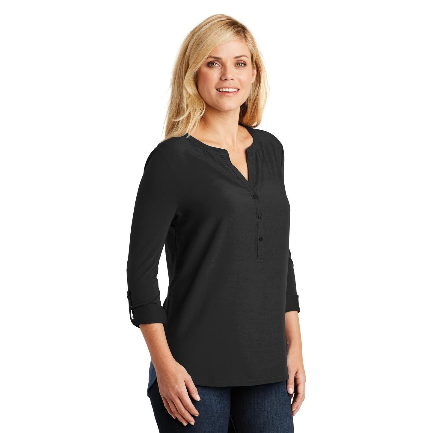 Black Tunic - Port Authority - Stylish Detail