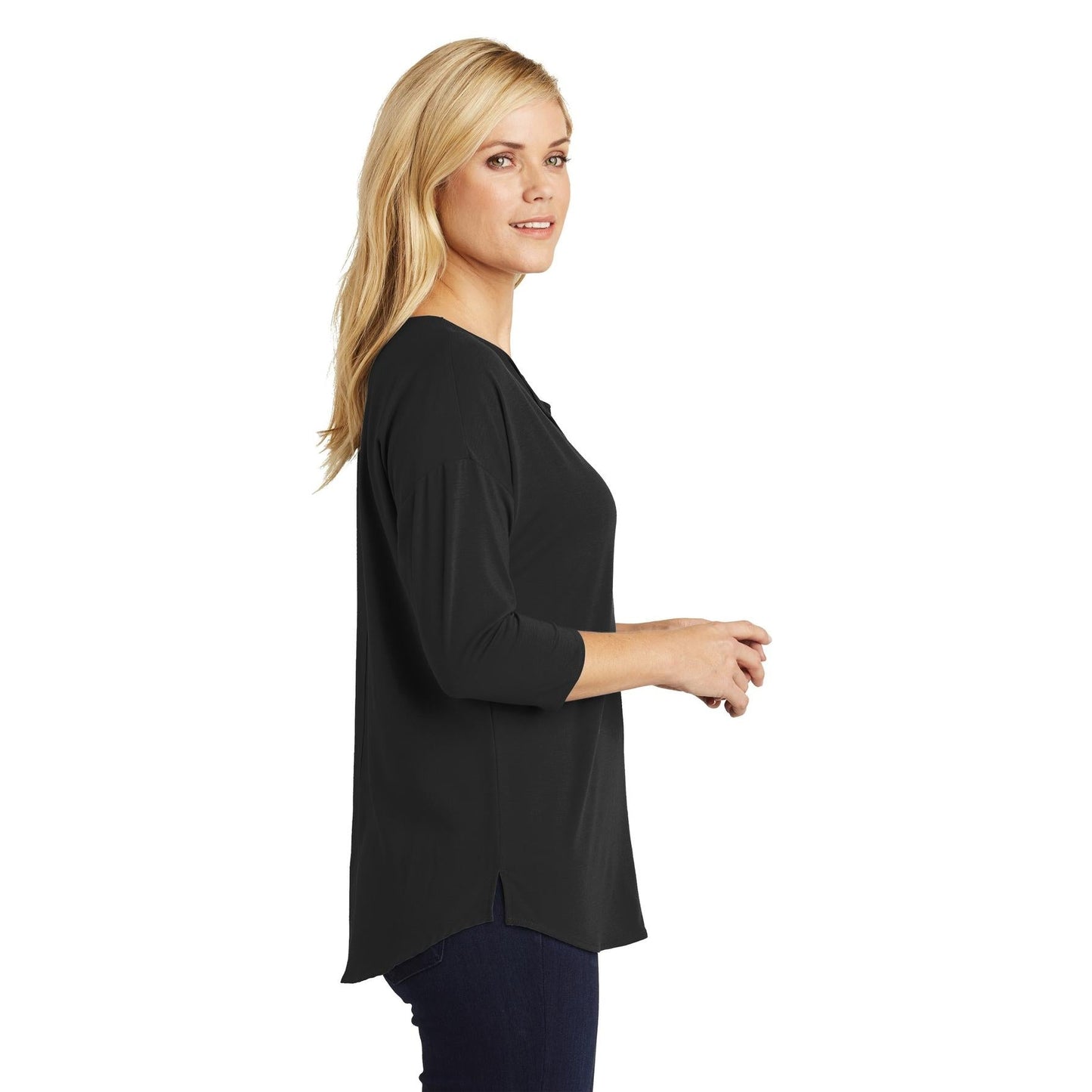 Black Polo Shirt - Port Authority - Soft Fabric Blend
