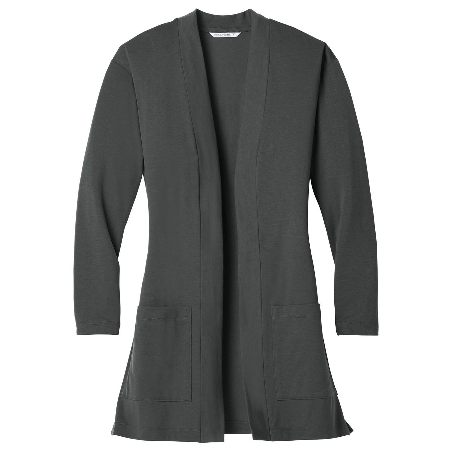Black Cardigans - Port Authority - Stylish Long Pocket