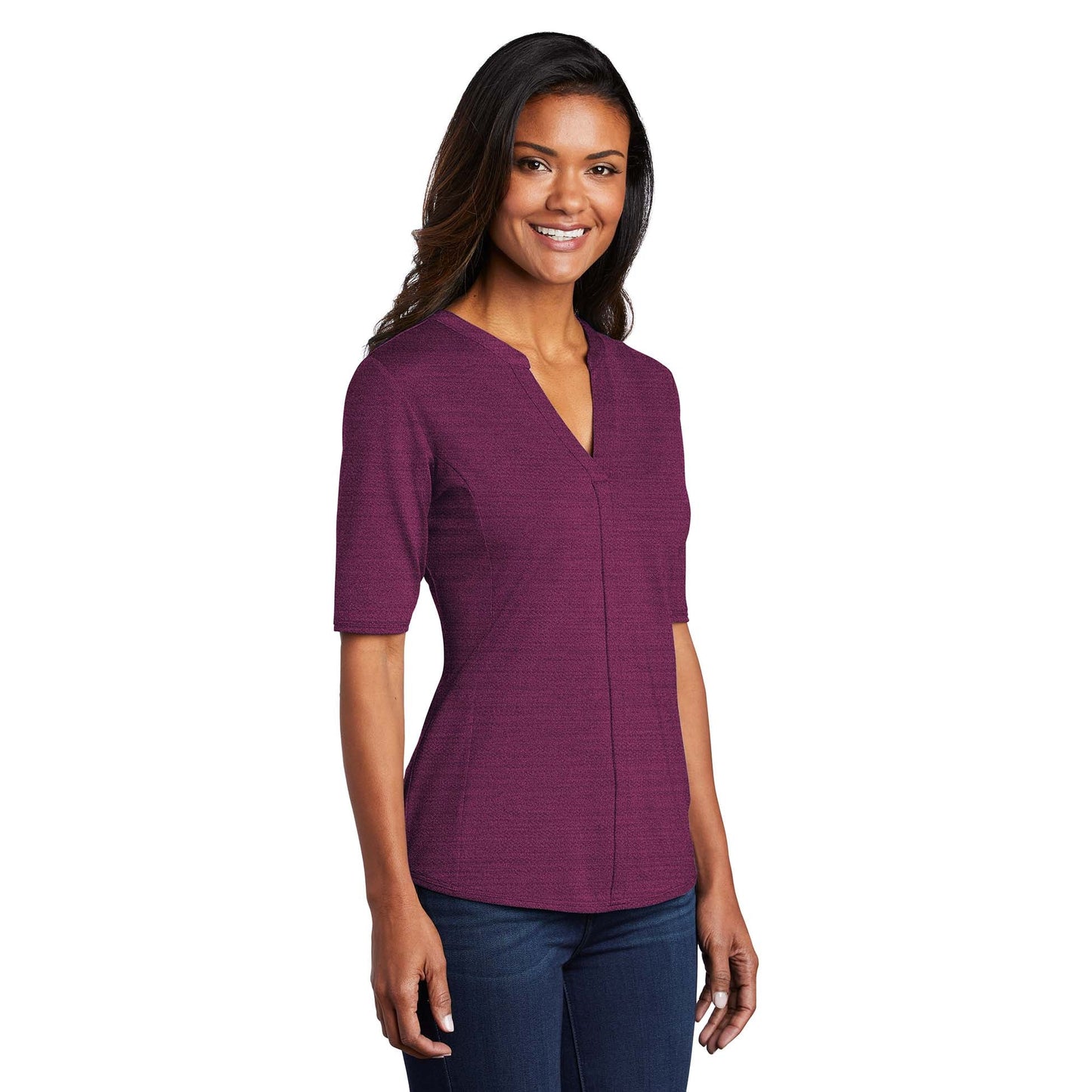 Black/Thunder Grey Button Up Shirt - Port Authority - Stylish Fit