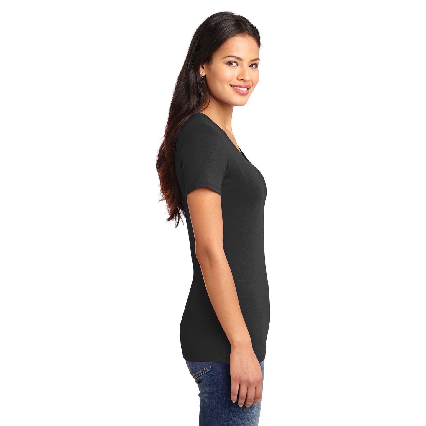 Black Stretch T-Shirt - Port Authority - Soft Fabric