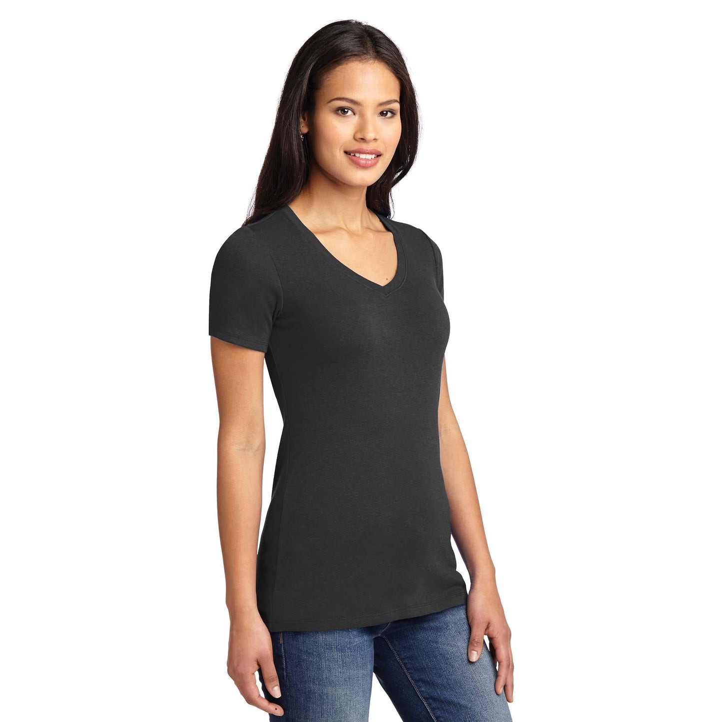 Black Stretch T-Shirt - Port Authority - Soft Fabric