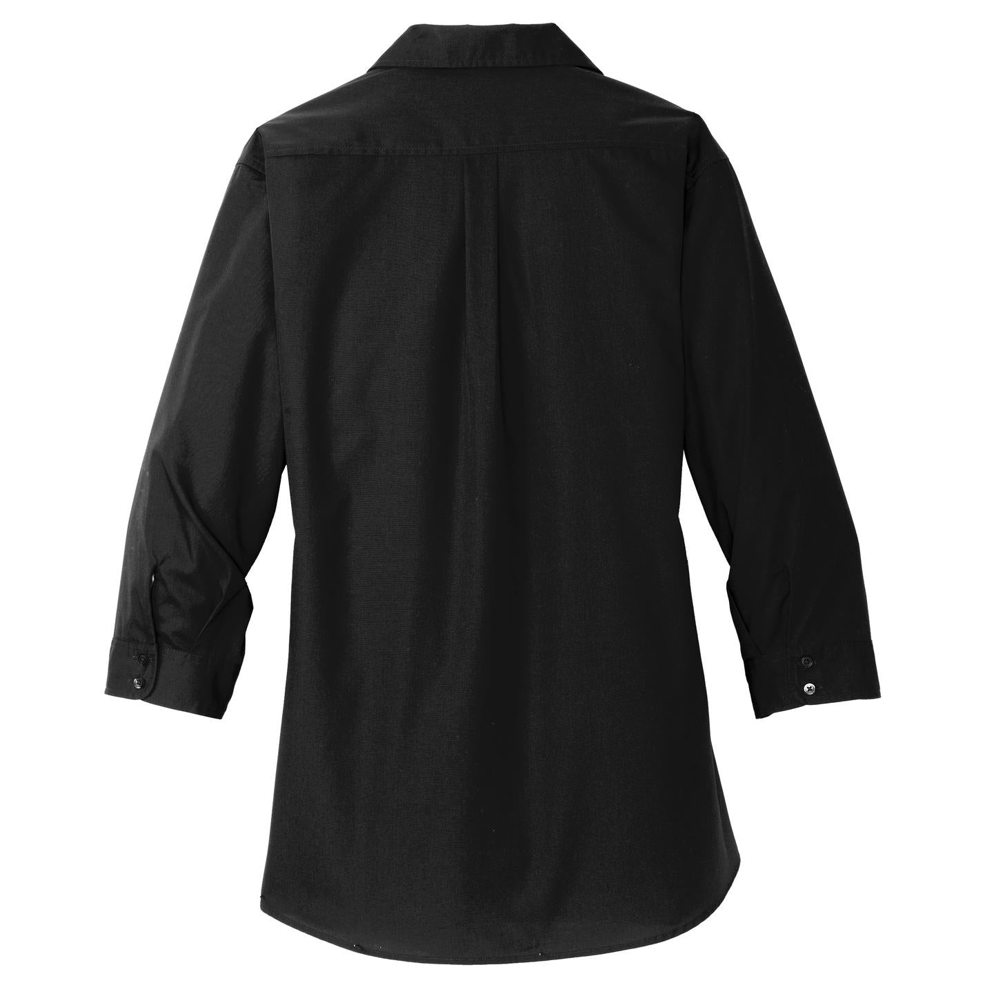 Deep Black Button Up Shirts - Port Authority - Stylish