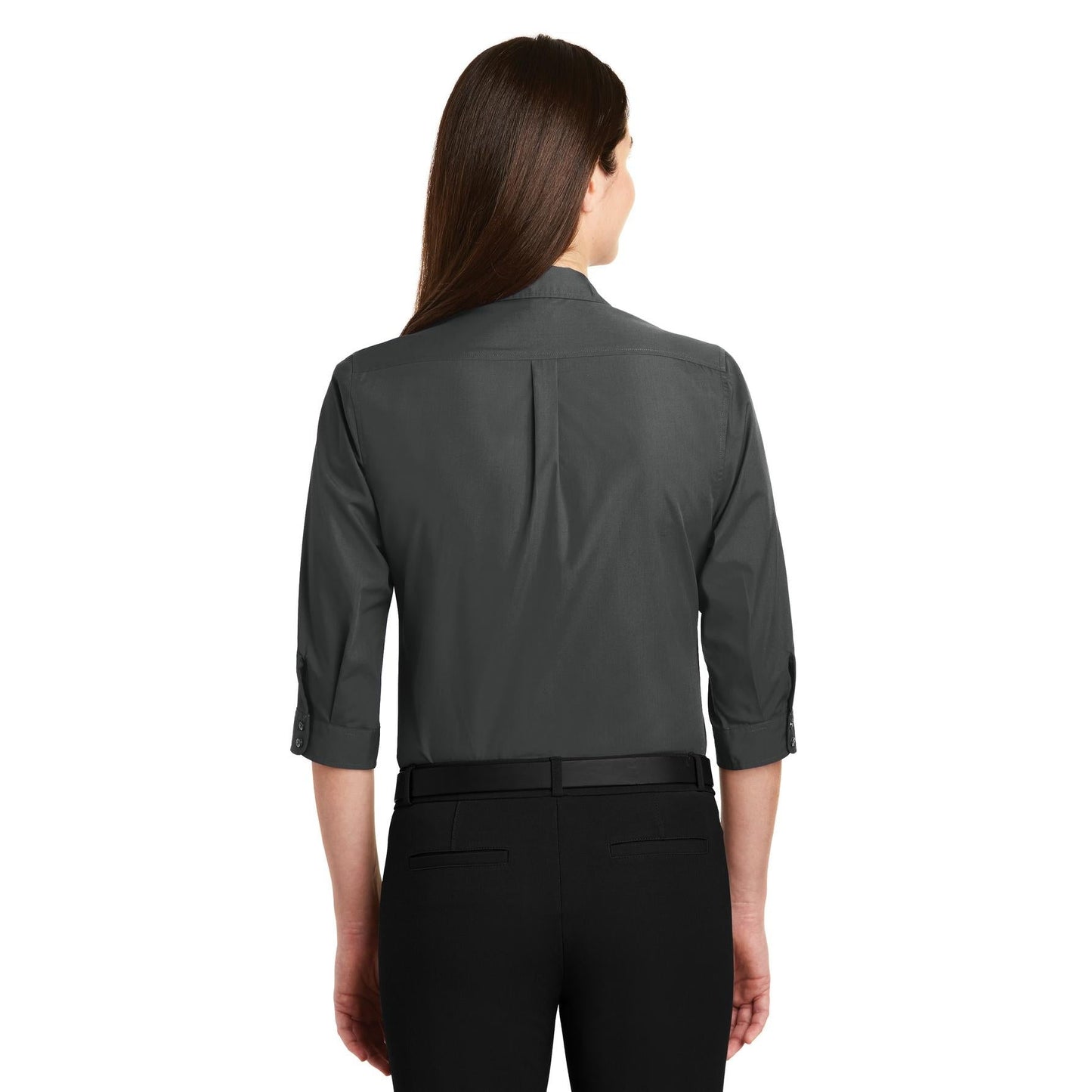 Deep Black Button Up Shirts - Port Authority - Stylish