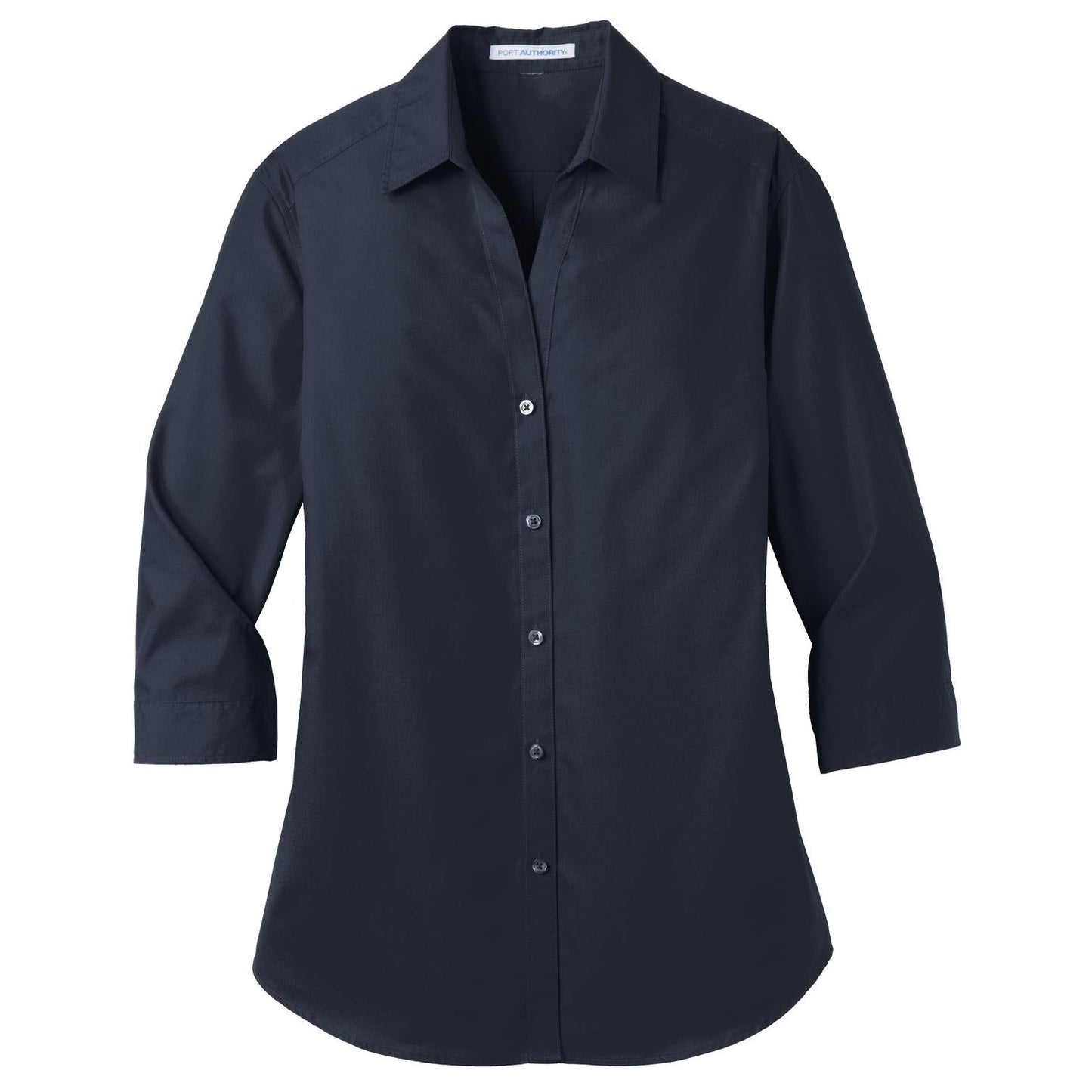 Deep Black Button Up Shirts - Port Authority - Stylish