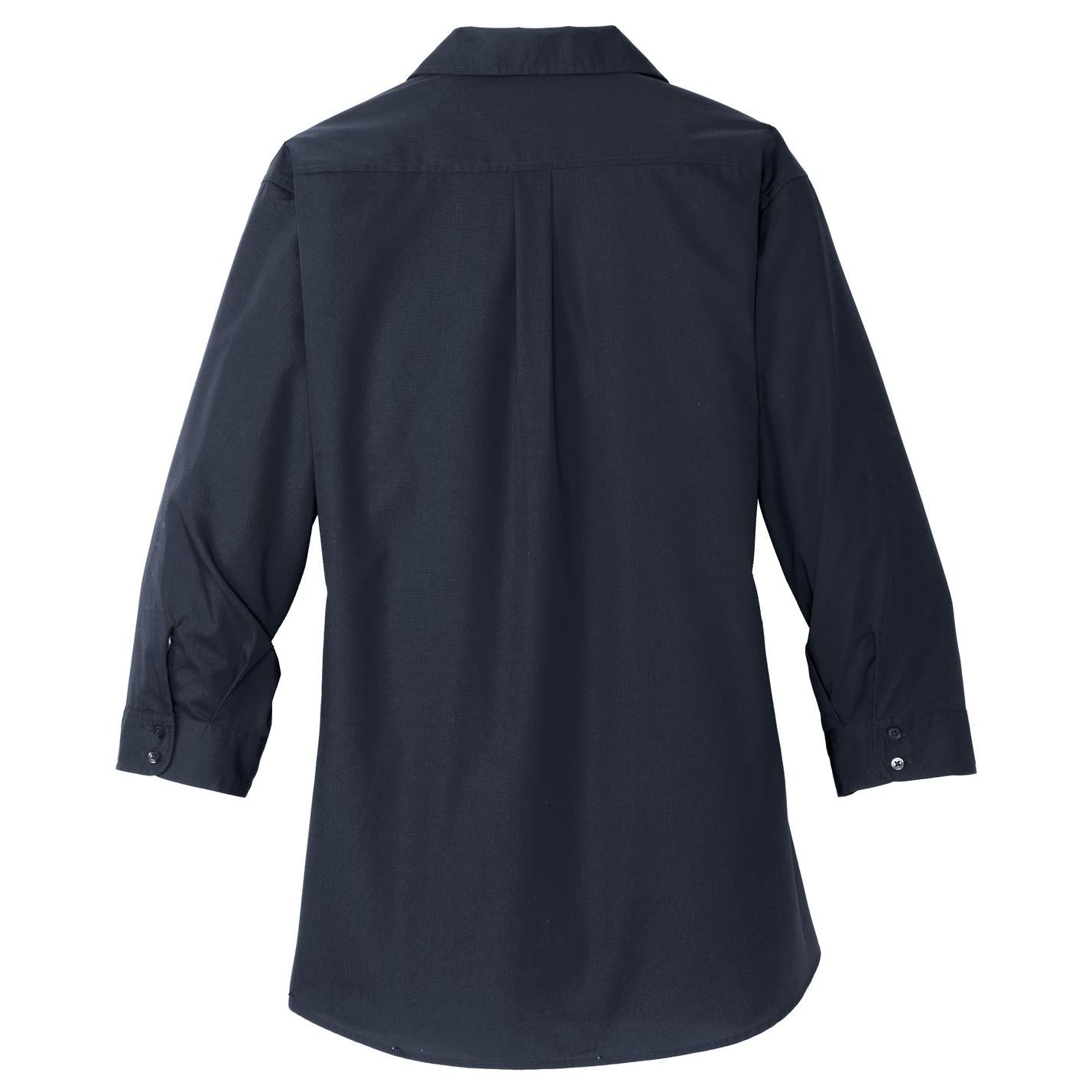 Deep Black Button Up Shirts - Port Authority - Stylish