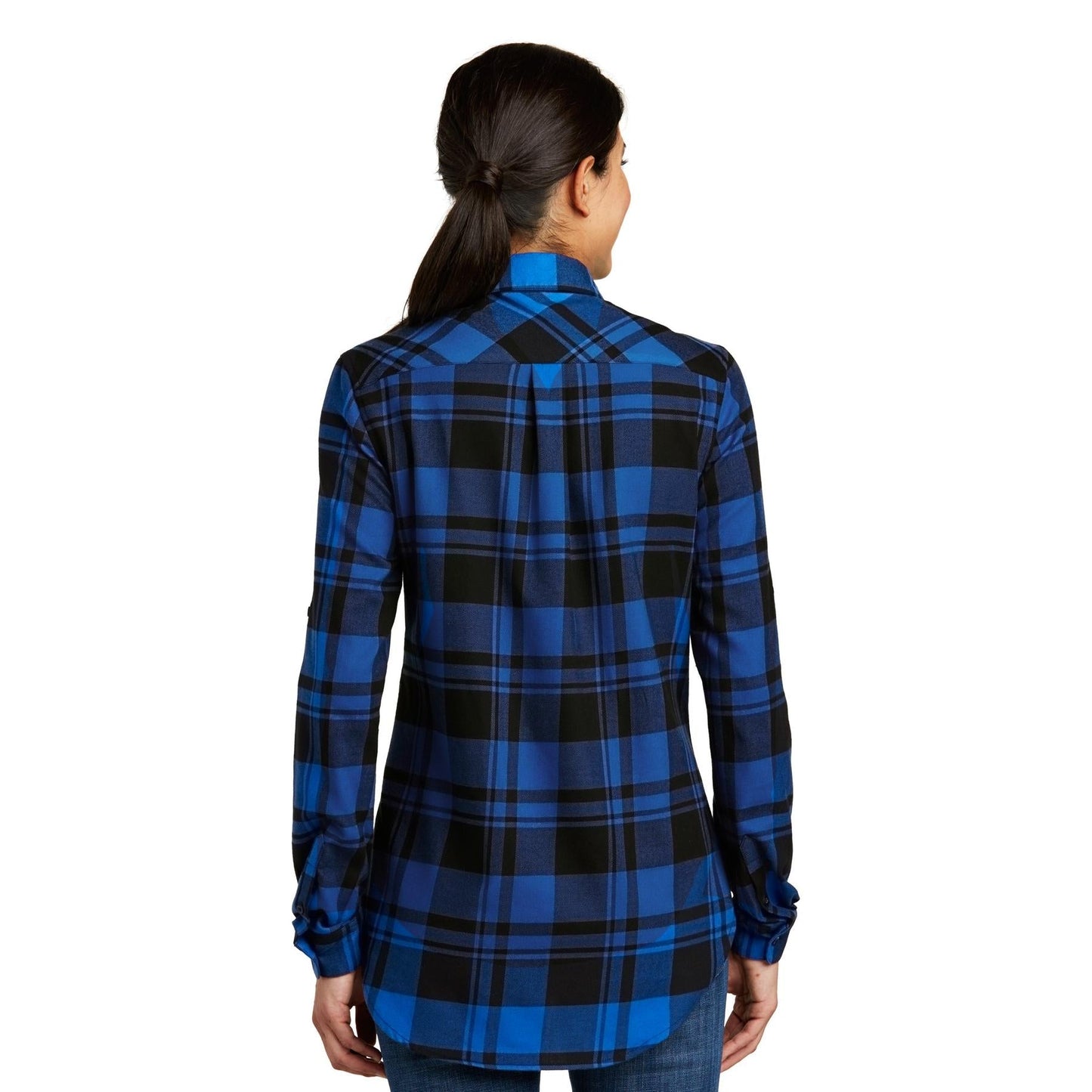 Grey/Black Flannel Shirt - Port Authority - Soft Fabric
