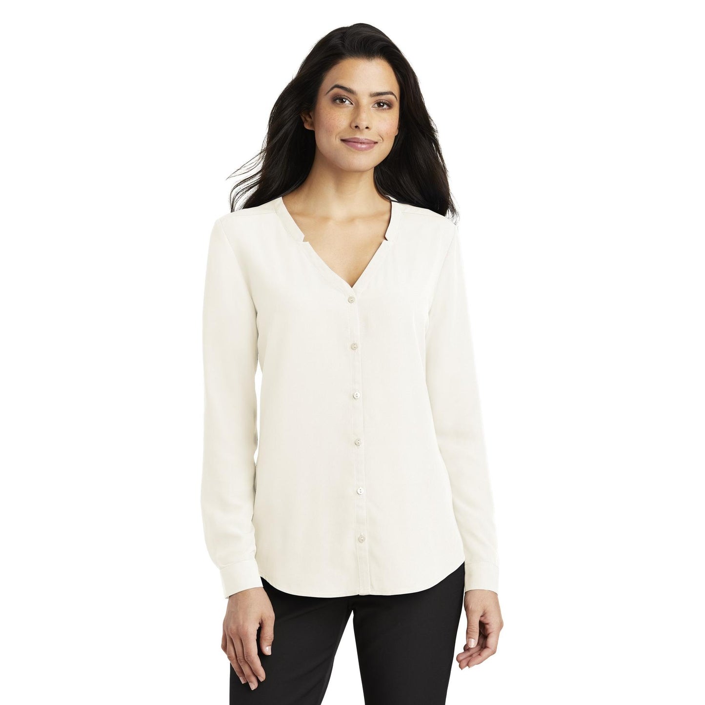 Black Blouses - Elegant Blouse - Port Authority - Polyester